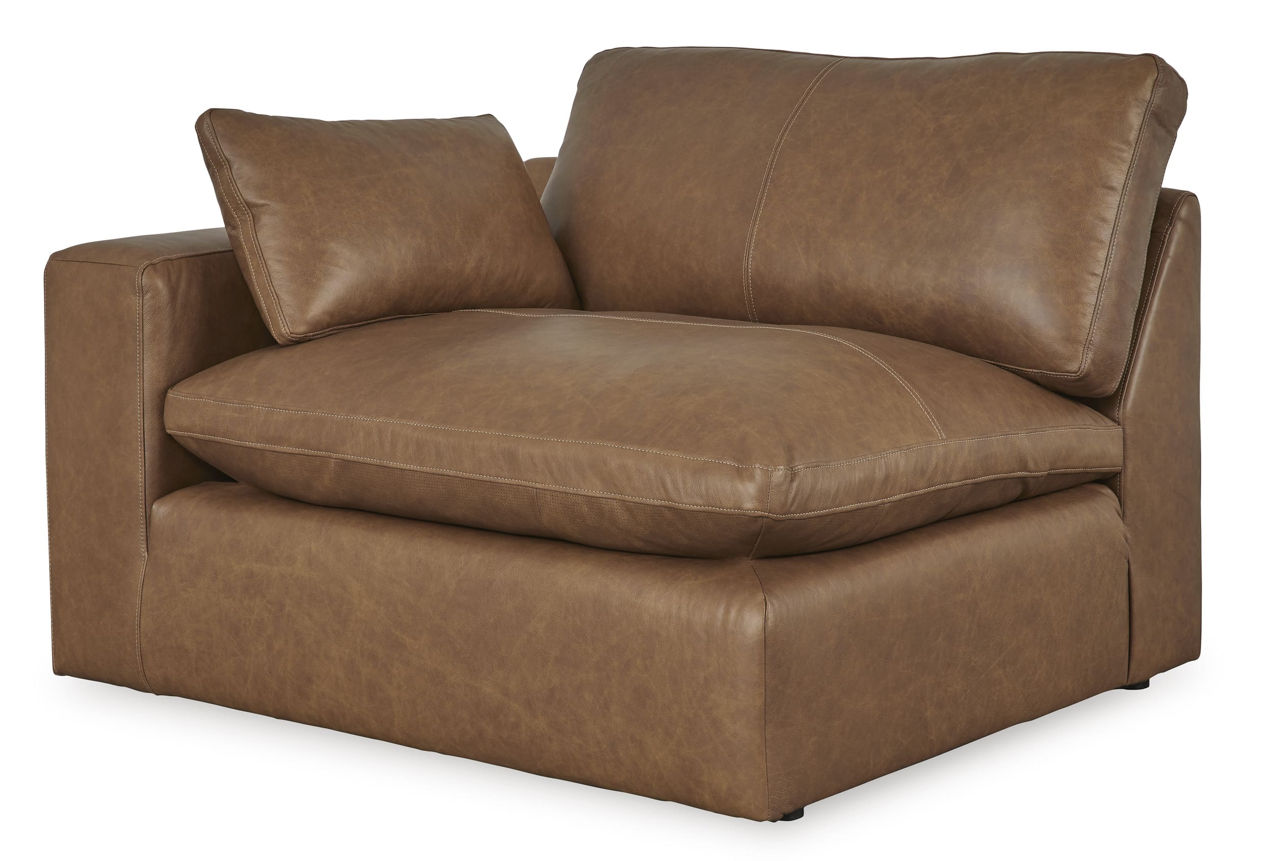 Emilia 2-Piece Leather Modular Loveseat