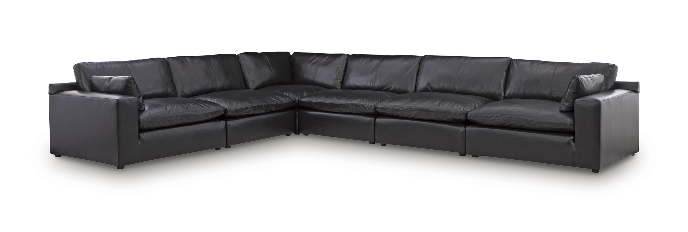 Emilia 6-Piece Leather Modular Sectional