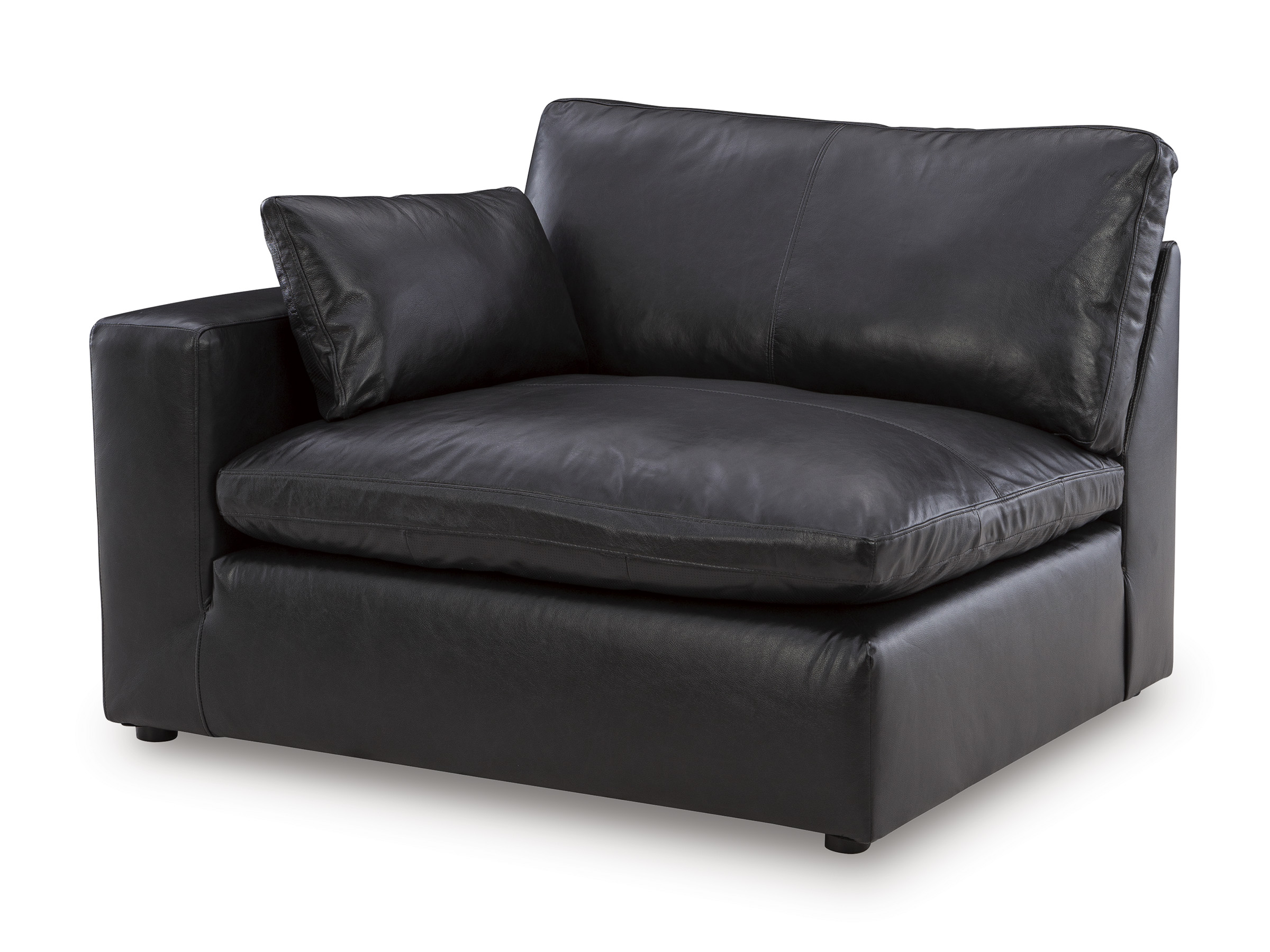 Emilia 2-Piece Leather Modular Loveseat