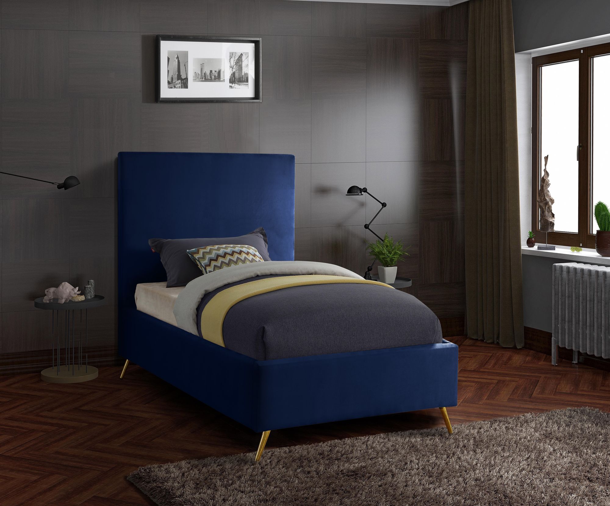 Jasmine Velvet Twin Size Bed
