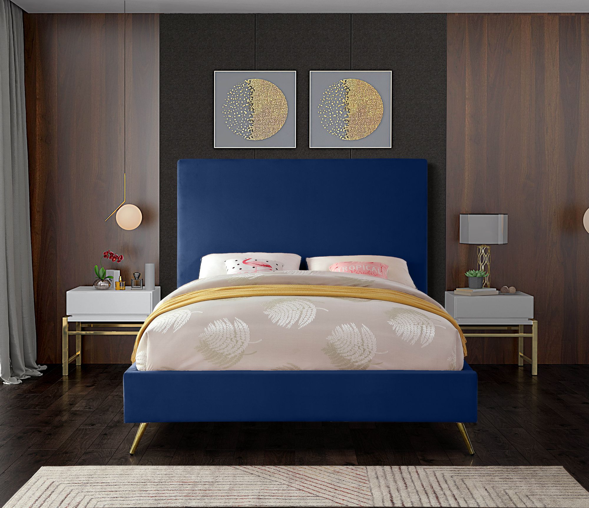 Jasmine Velvet Queen Size Bed