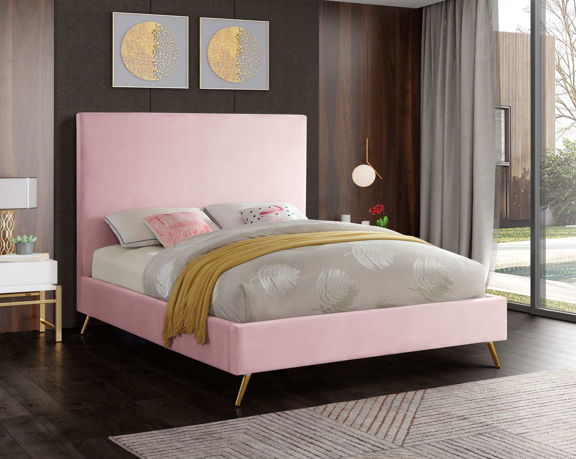 Jasmine Velvet Full Size Bed