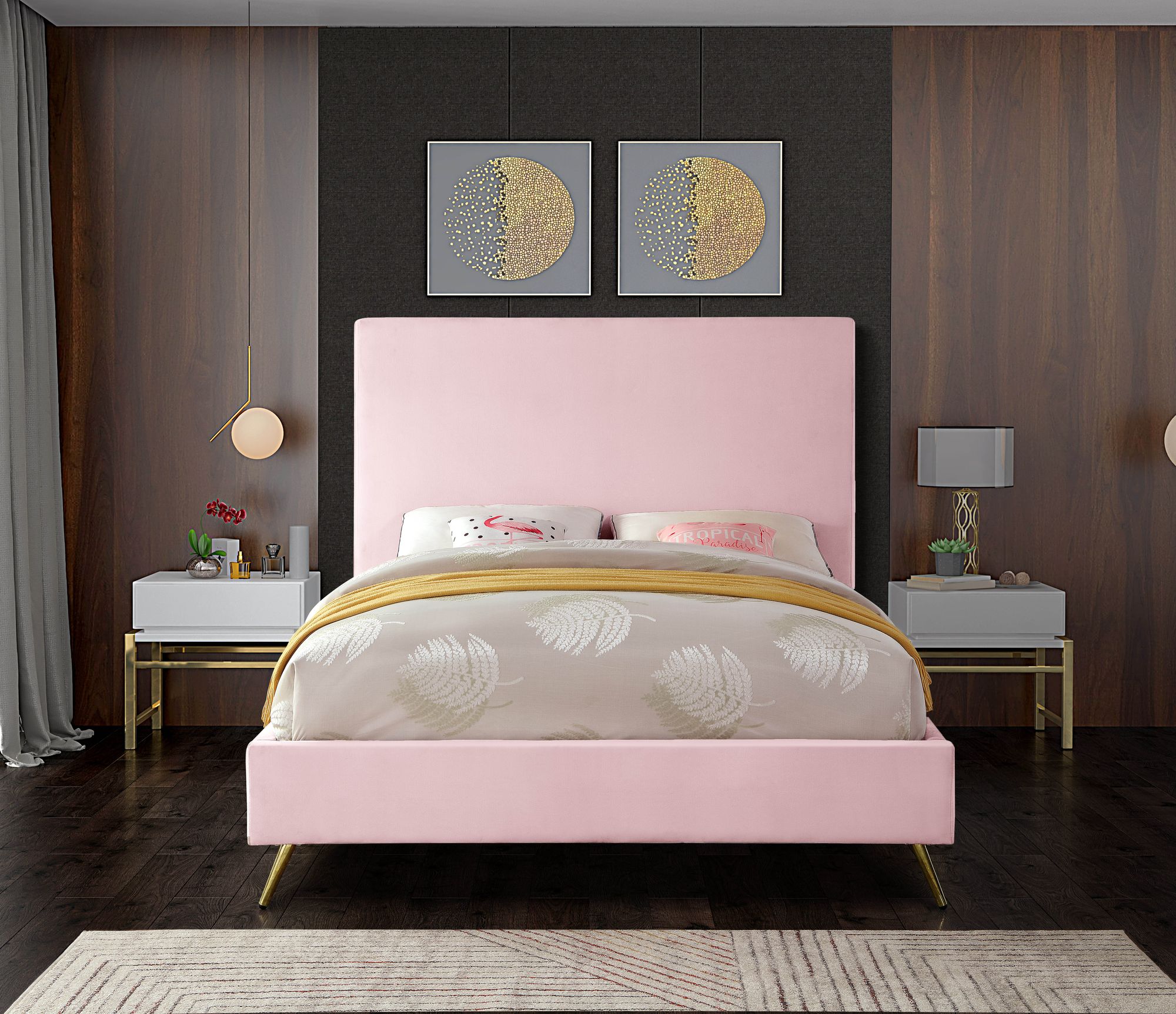 Jasmine Velvet Full Size Bed