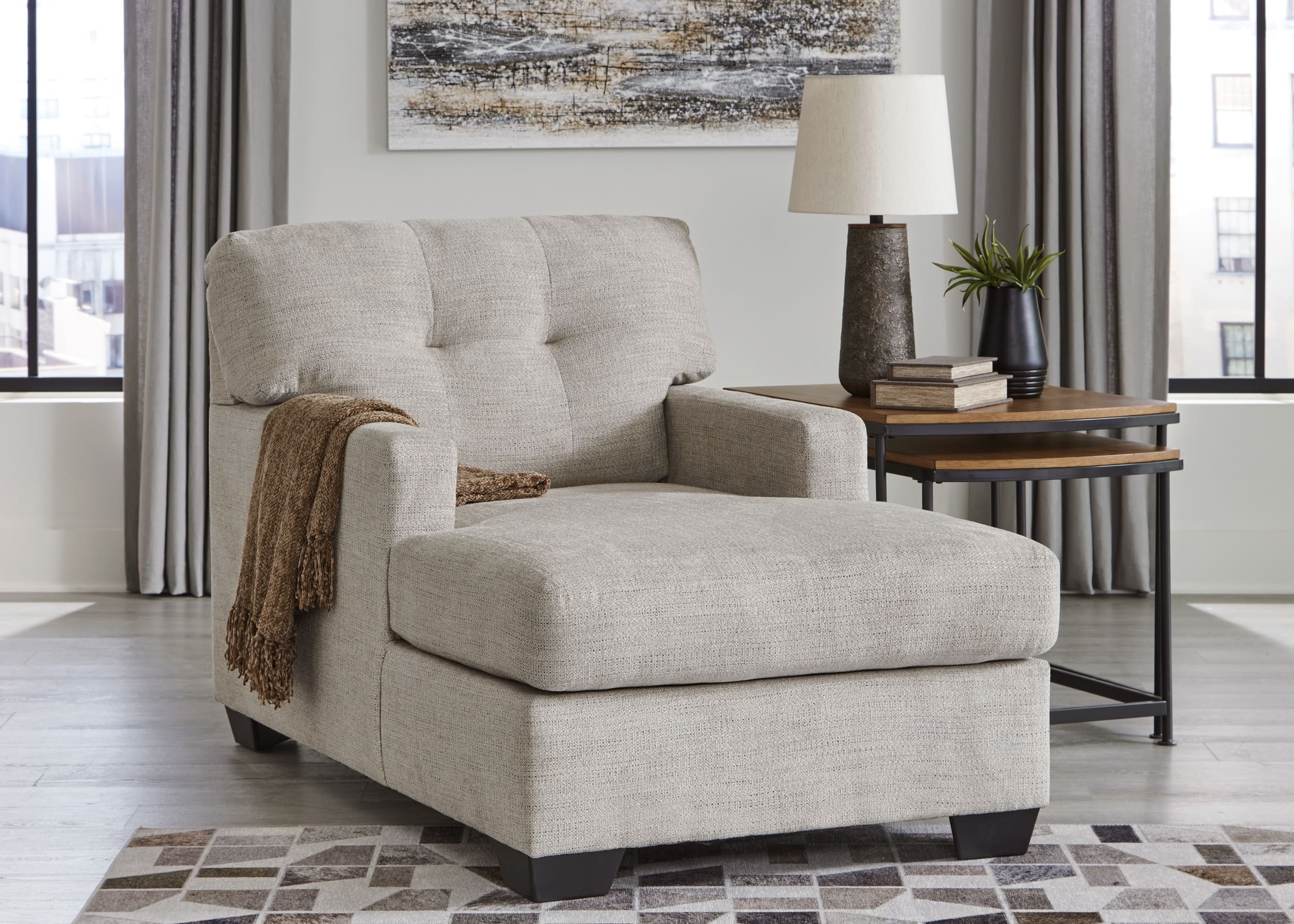 Ashley Mahoney Chair And Ottoman