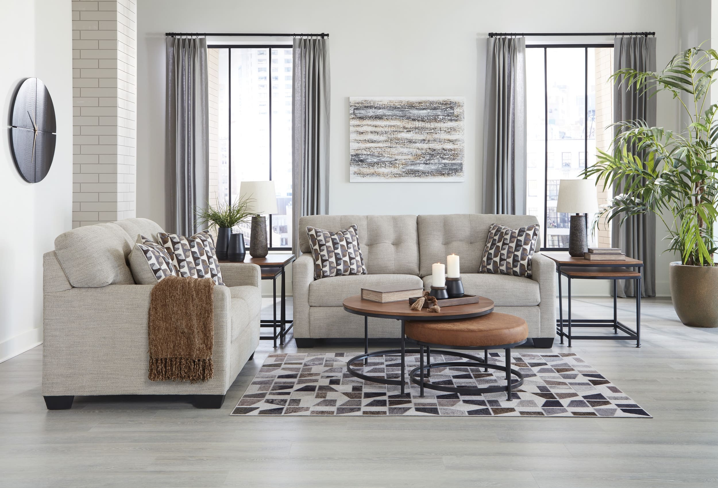 Mahoney Polyester Sofa
