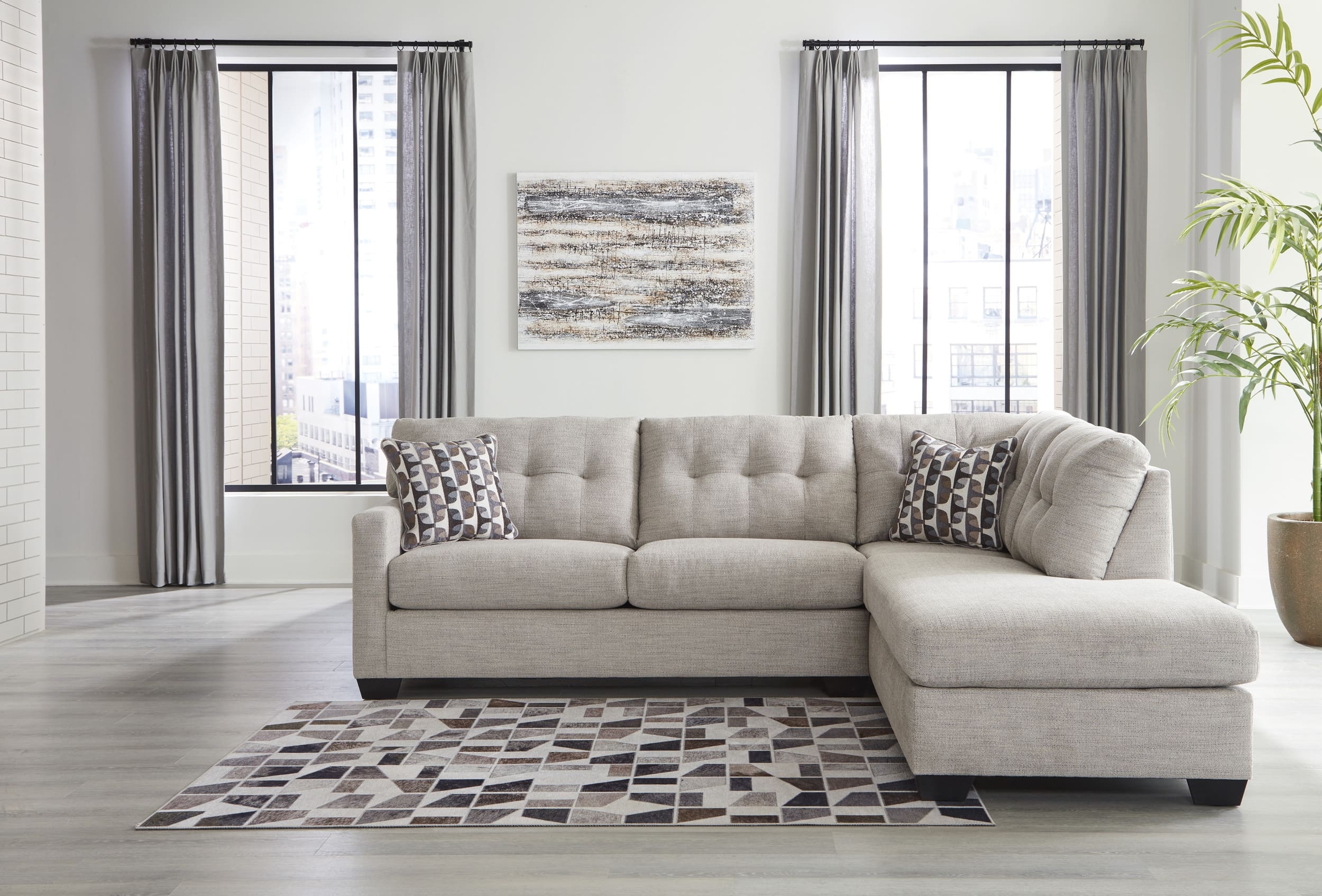 2-piece Sectional Ottoman