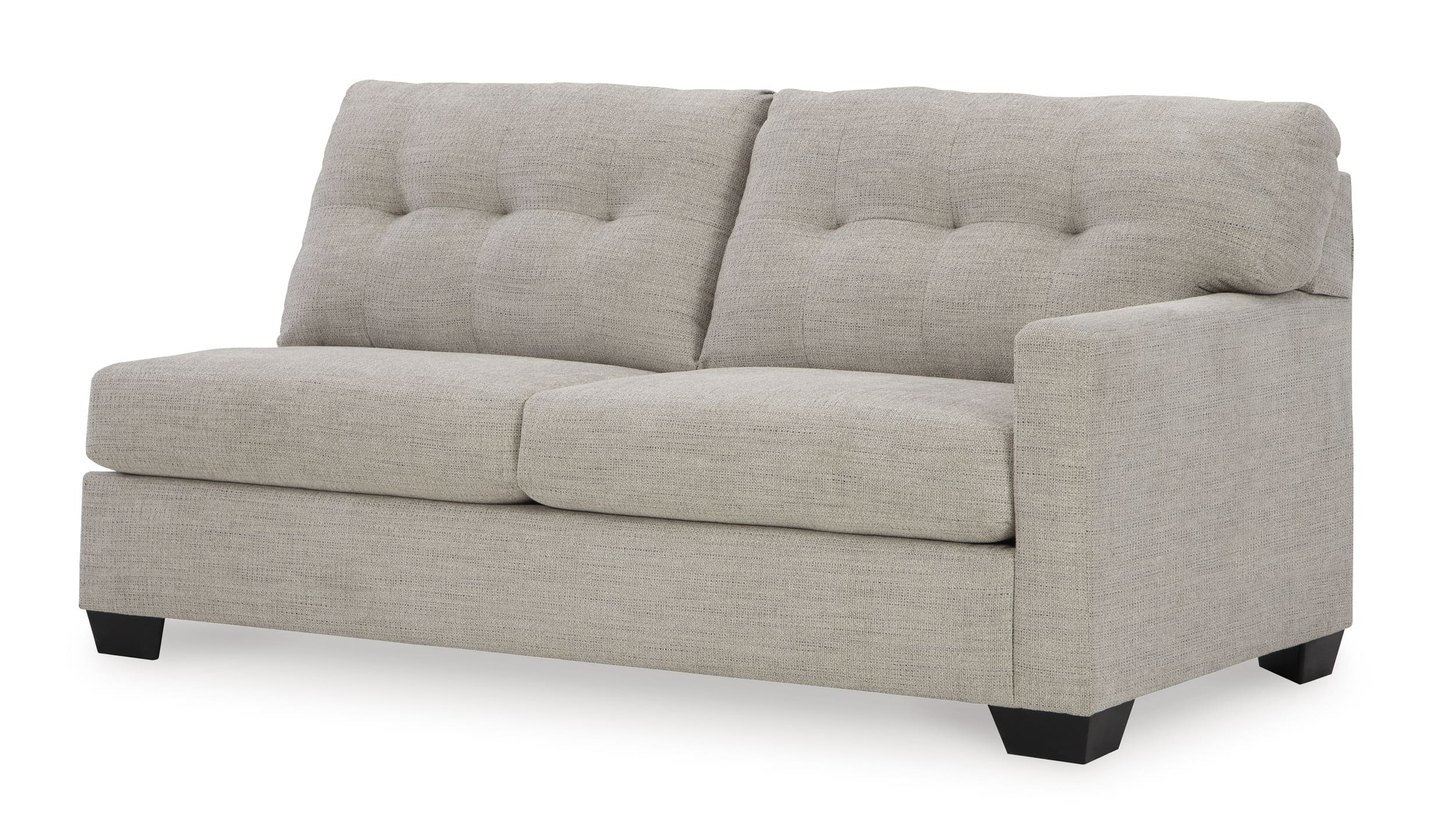 Mahoney 2-Piece Polyester L-Shaped Sectional Sofa w/Left Arm Chaise Facing