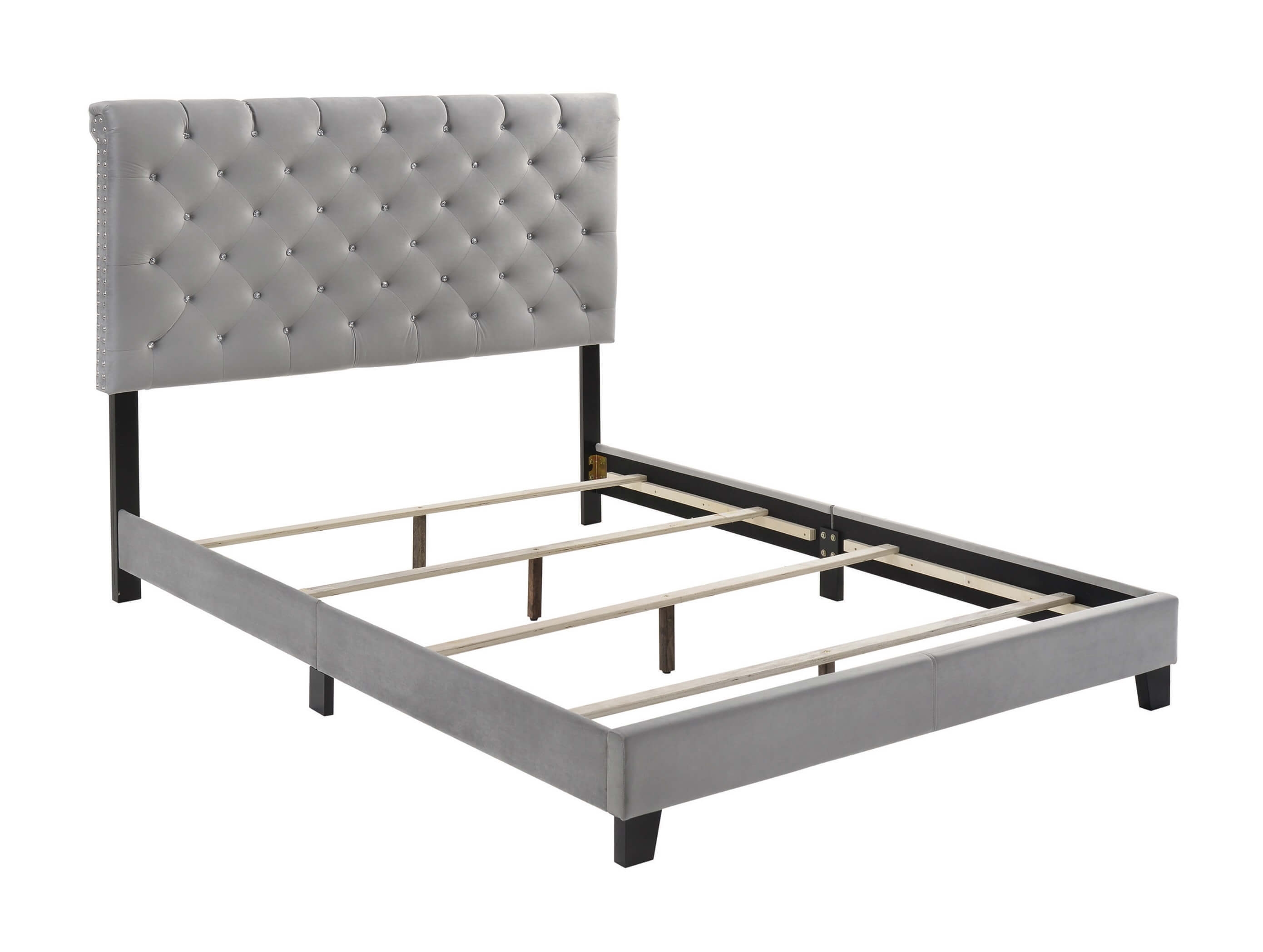 Warner Velvet Upholstered Bed