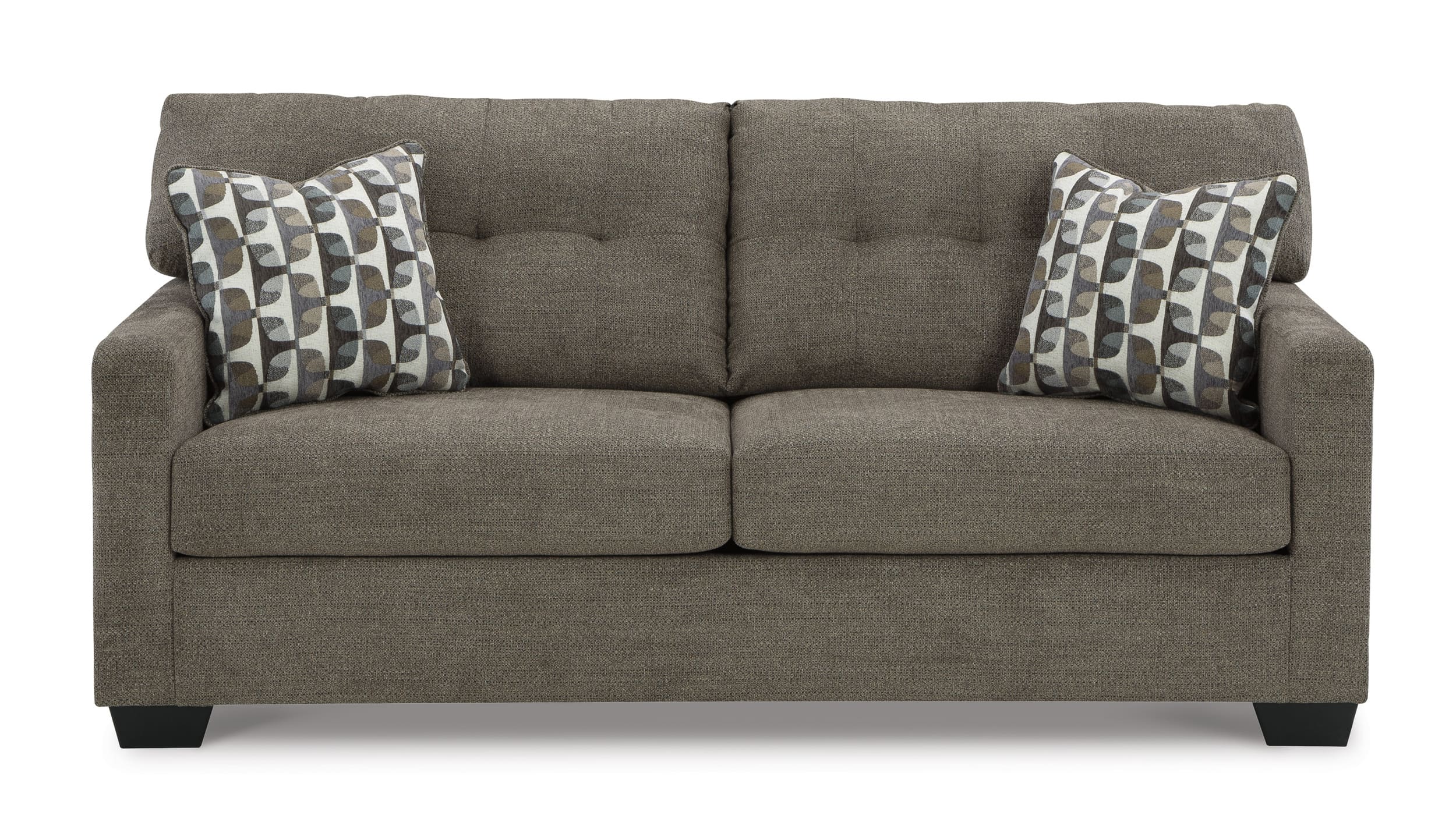 Ashley Mahoney Polyester Chocolate Sofa