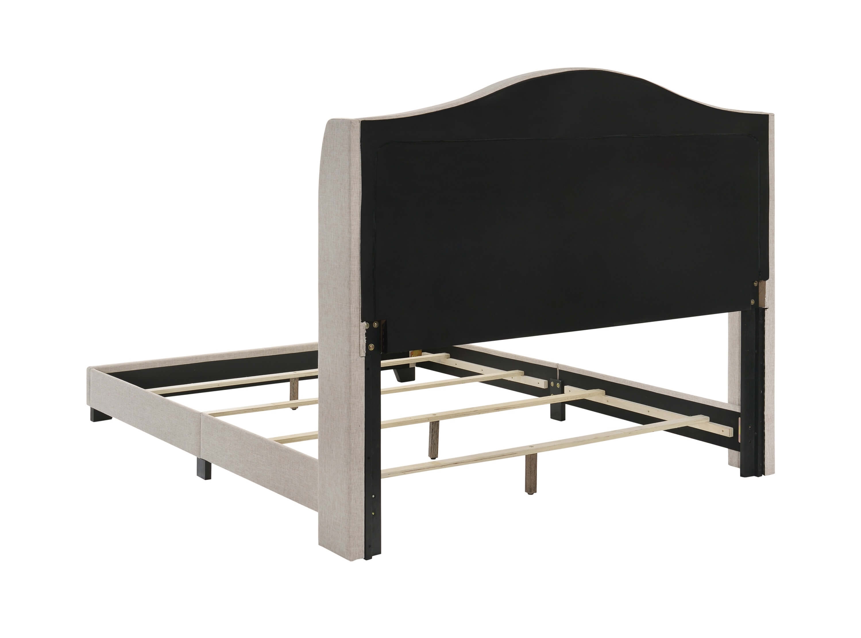 Sonoma Fabric Camel Back Headboard Panel Bed