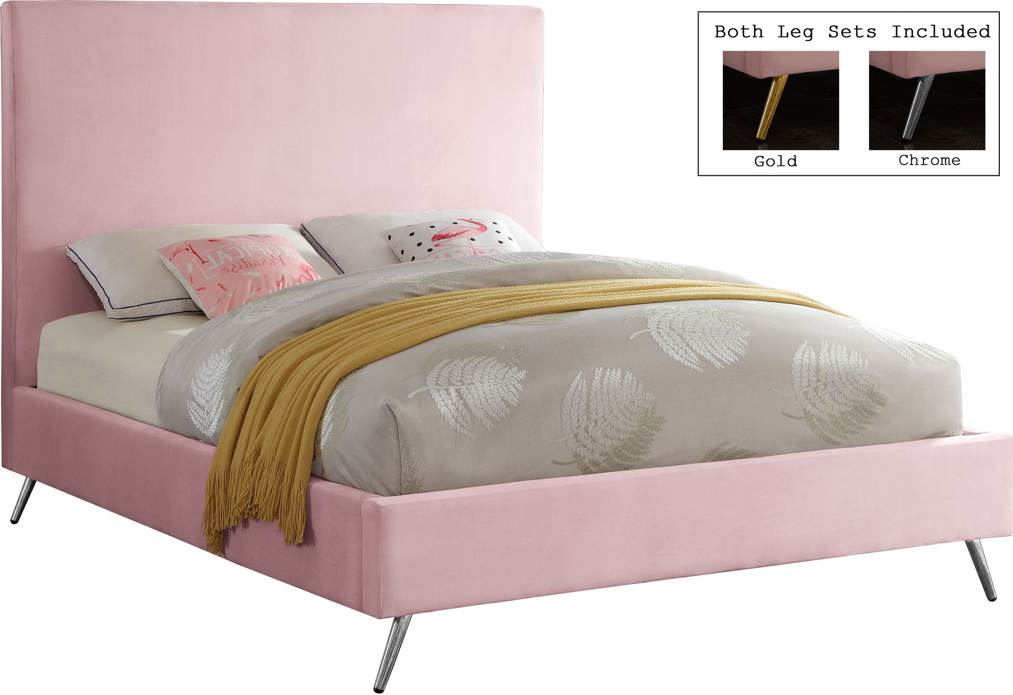 Jasmine Velvet Queen Size Bed