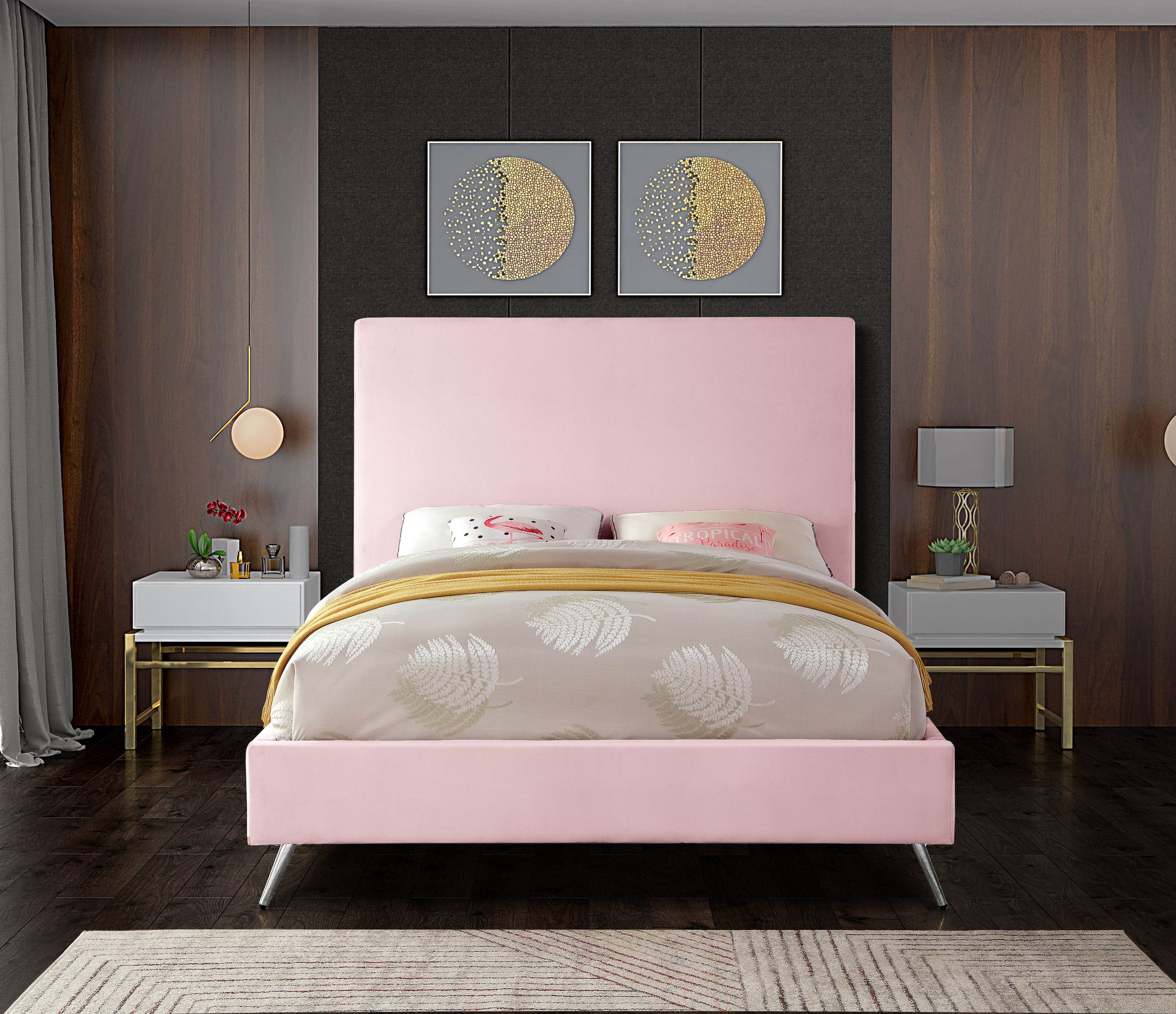Jasmine Velvet Queen Size Bed