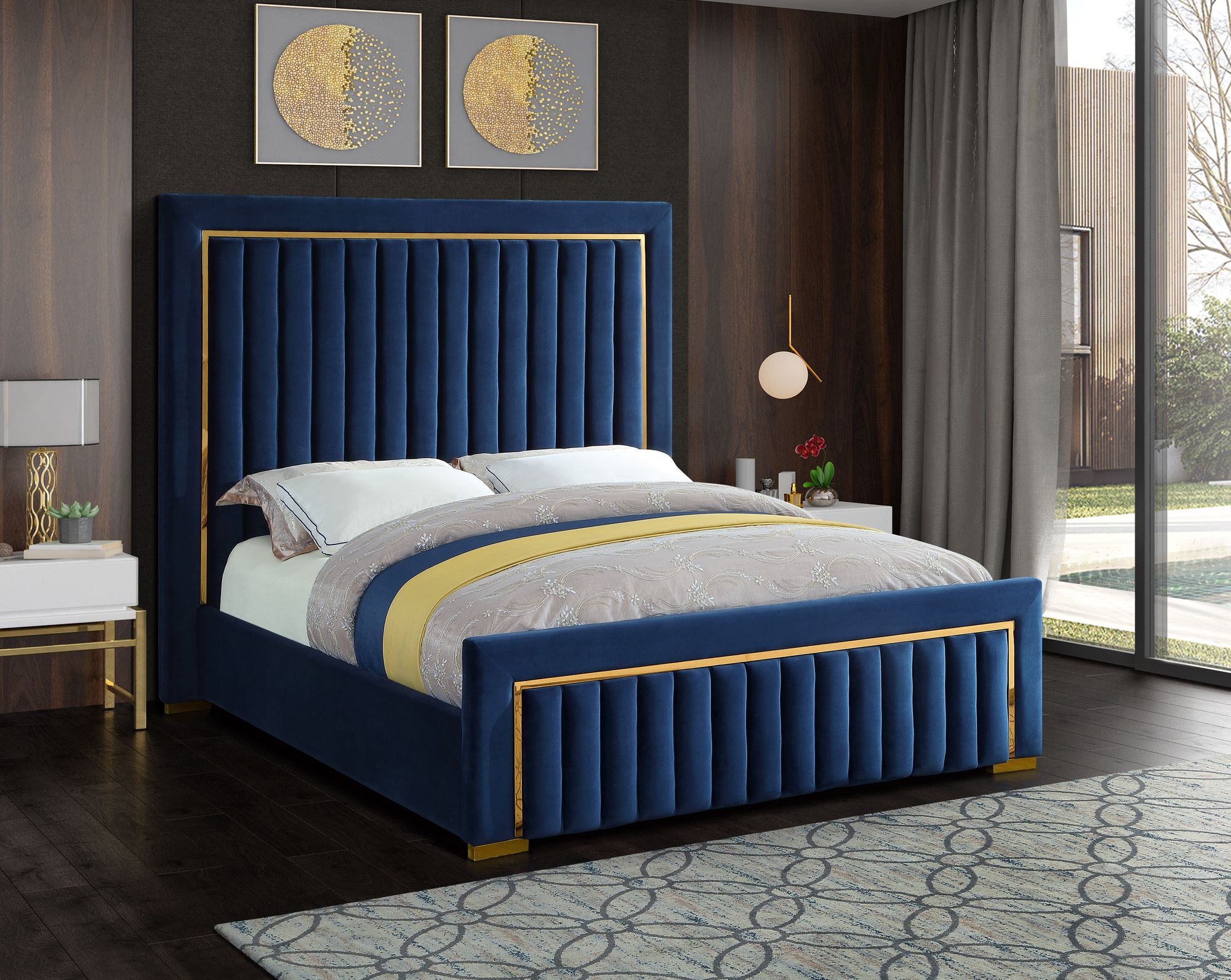 Dolce Velvet King Size Bed