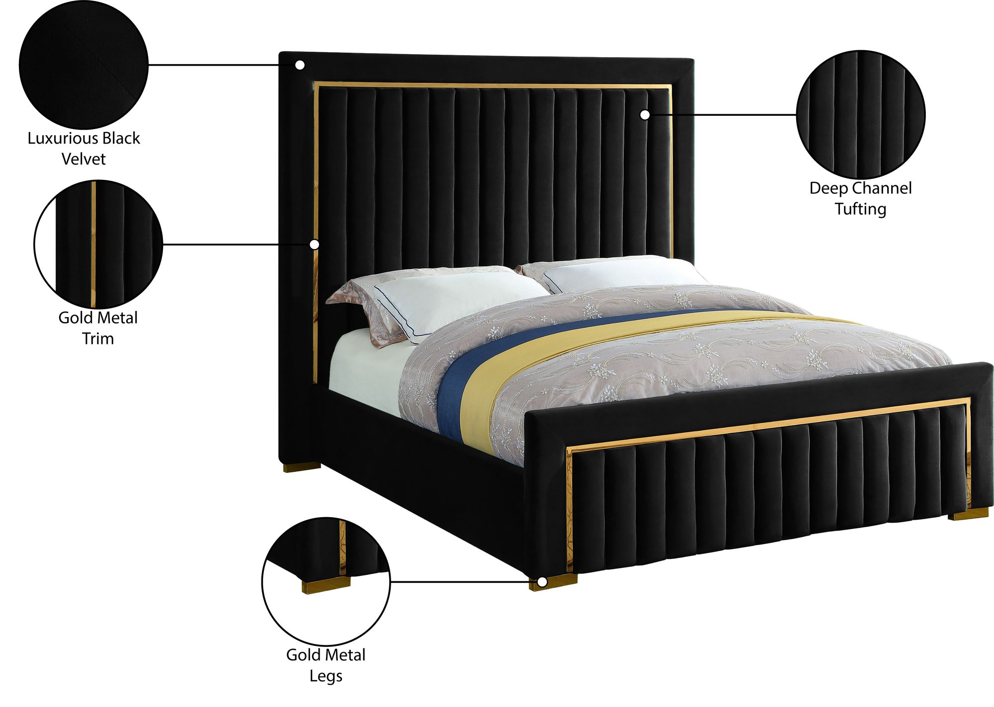 Dolce Velvet Bed
