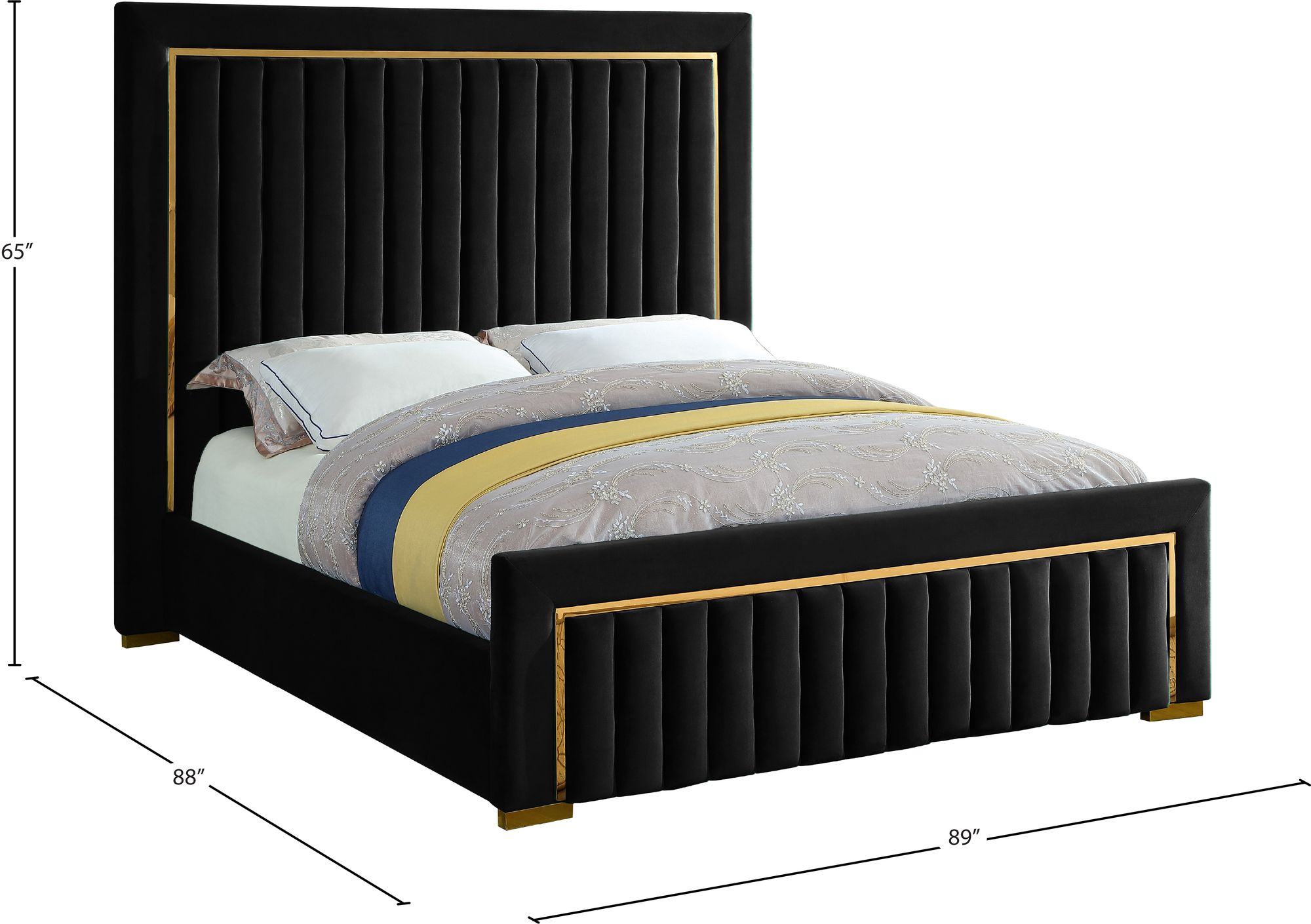 Dolce Velvet King Size Bed