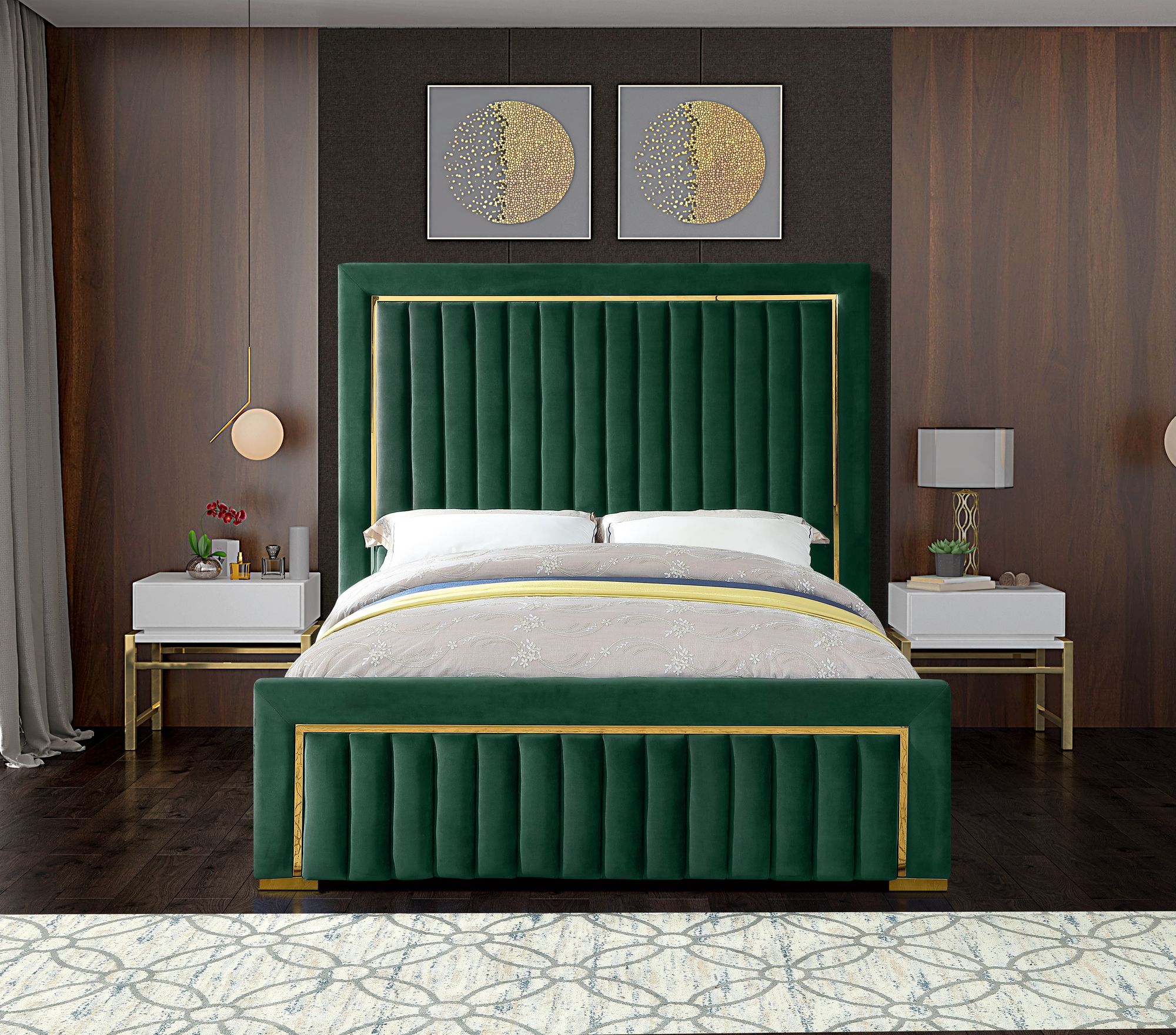Dolce Velvet Queen Size Bed