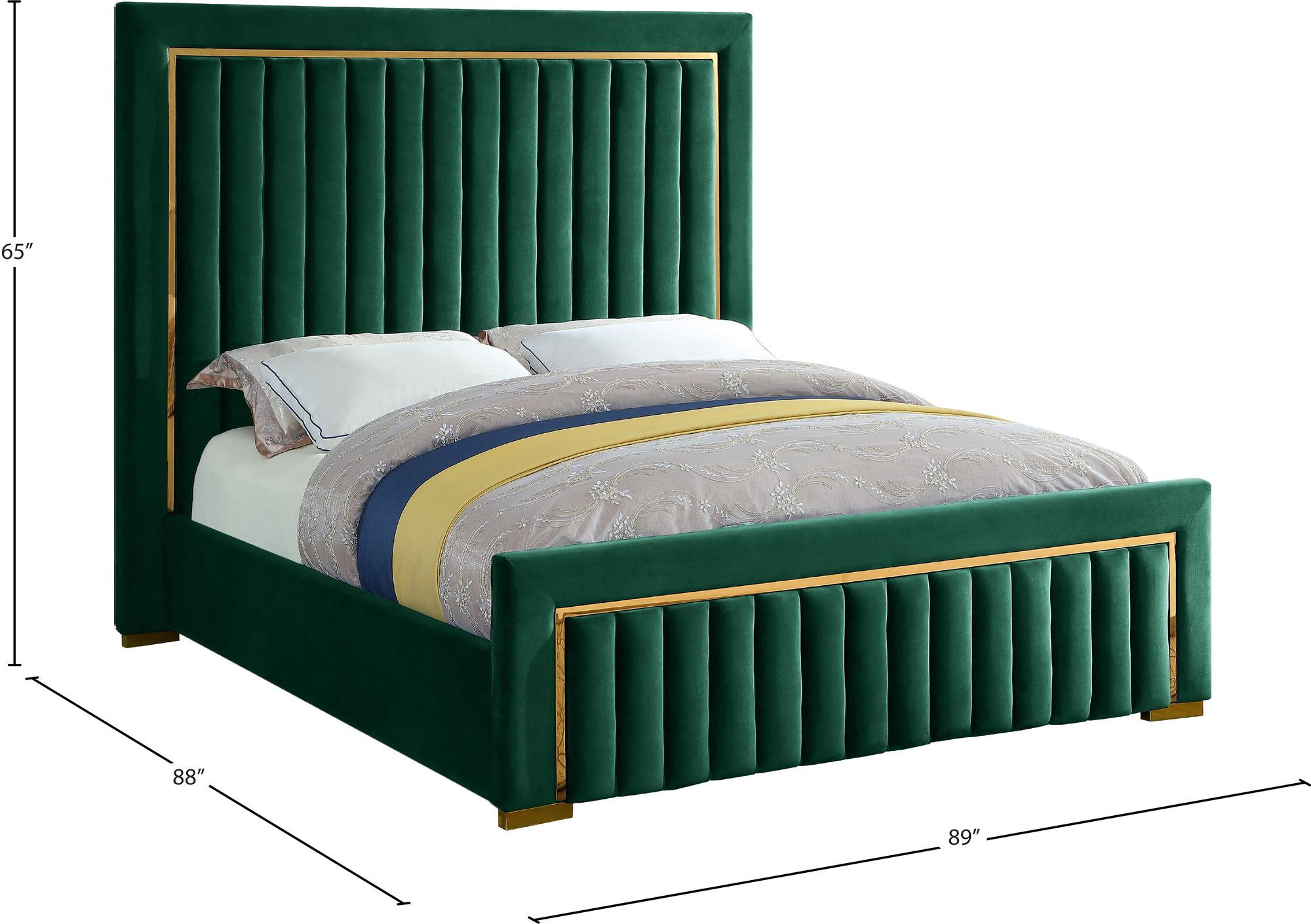 Dolce Velvet King Size Bed
