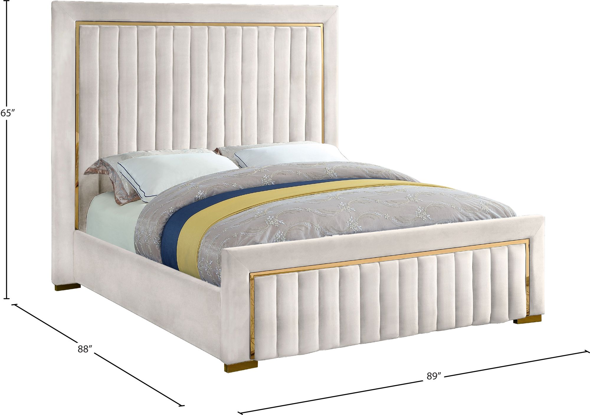 Dolce Velvet King Size Bed