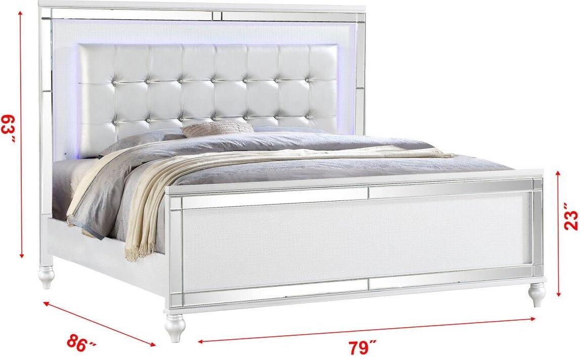 Sterling Fabric Upholstered King Size Bed
