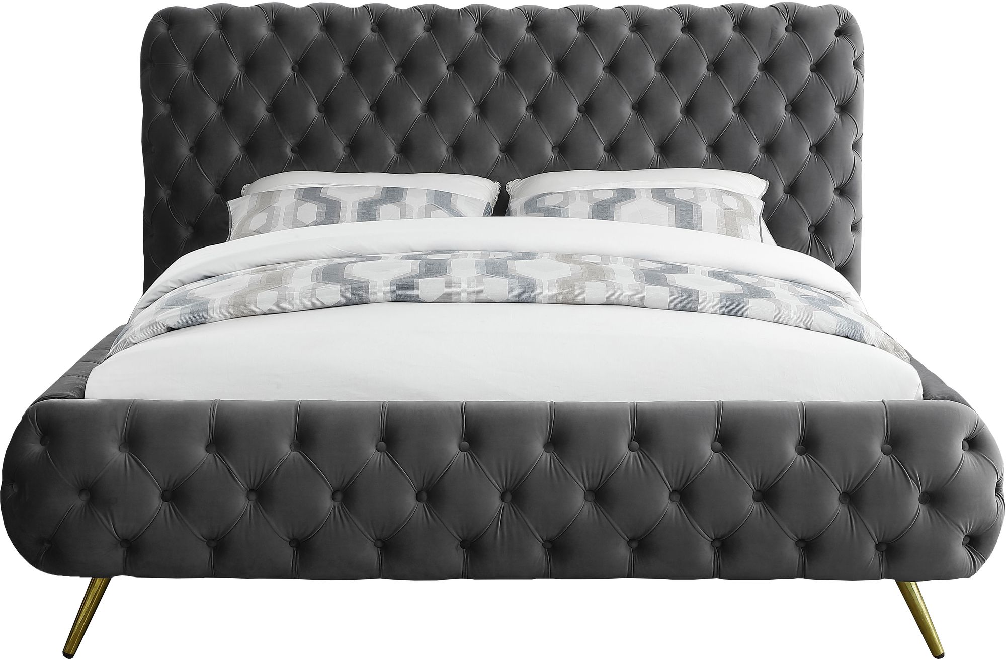 Delano Velvet King Size Bed