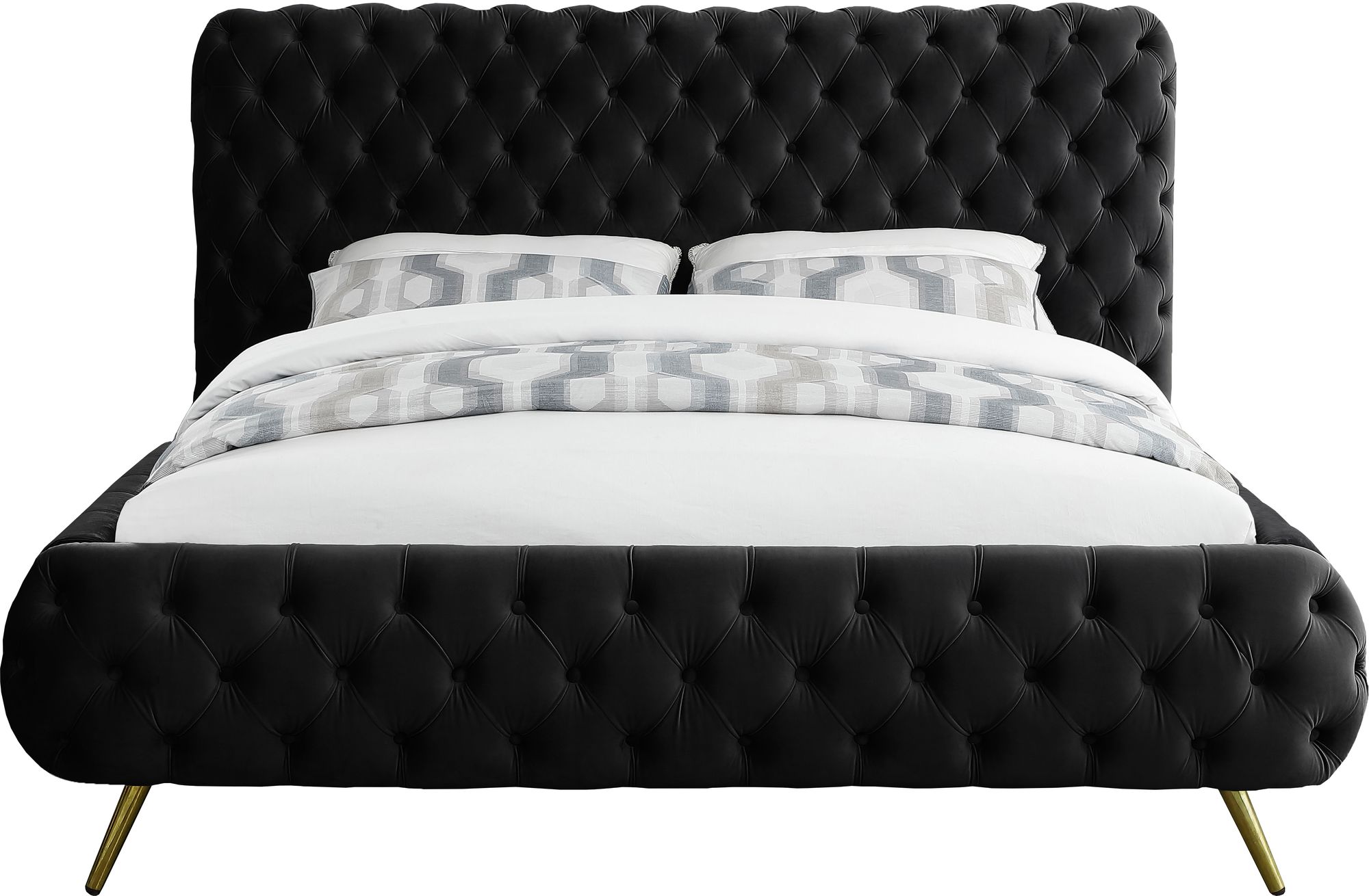 Delano Velvet King Size Bed