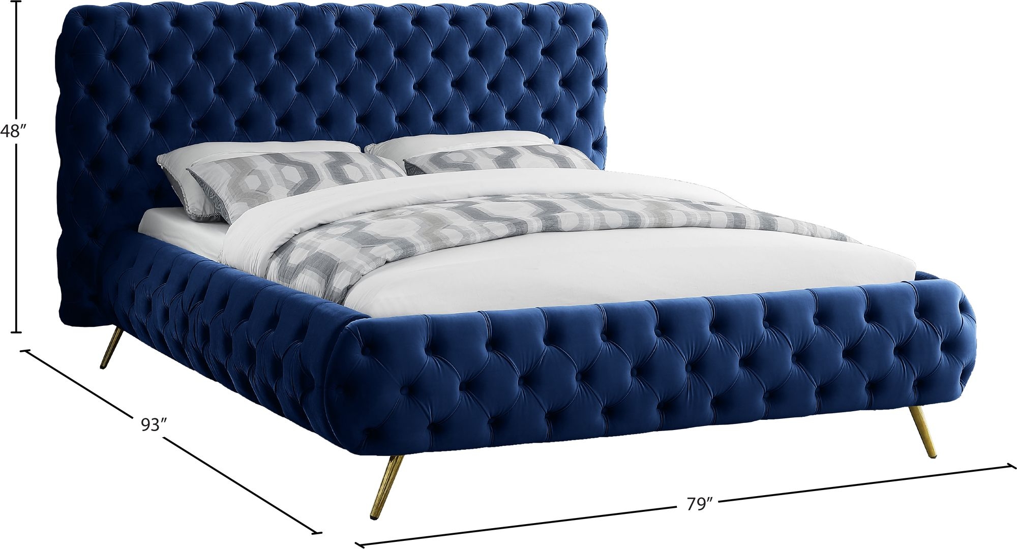 Delano Velvet Bed