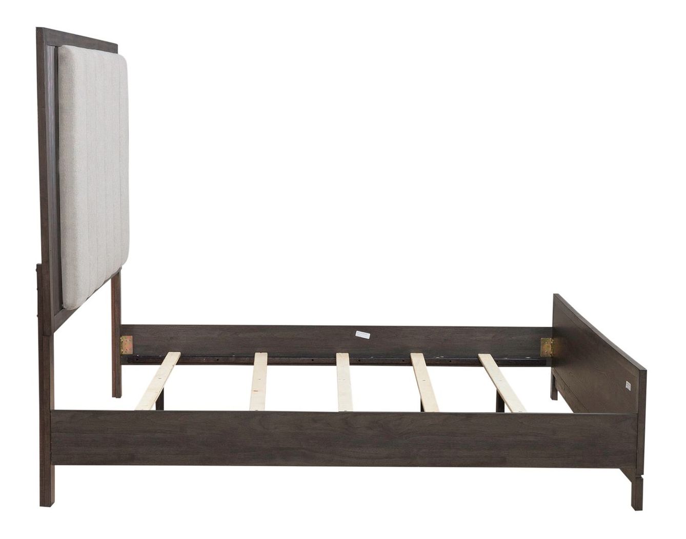 Modern Edge Upholstered Bedroom Set | Caffe Finish