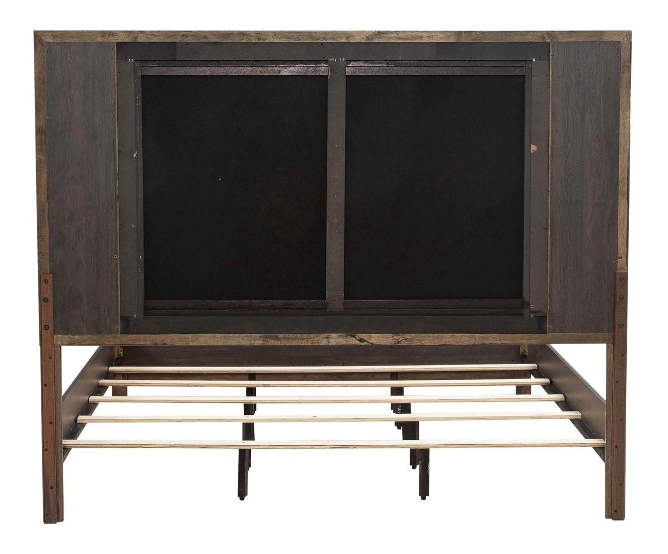 Modern Edge Upholstered Bed | Caffe Finish by Liberty