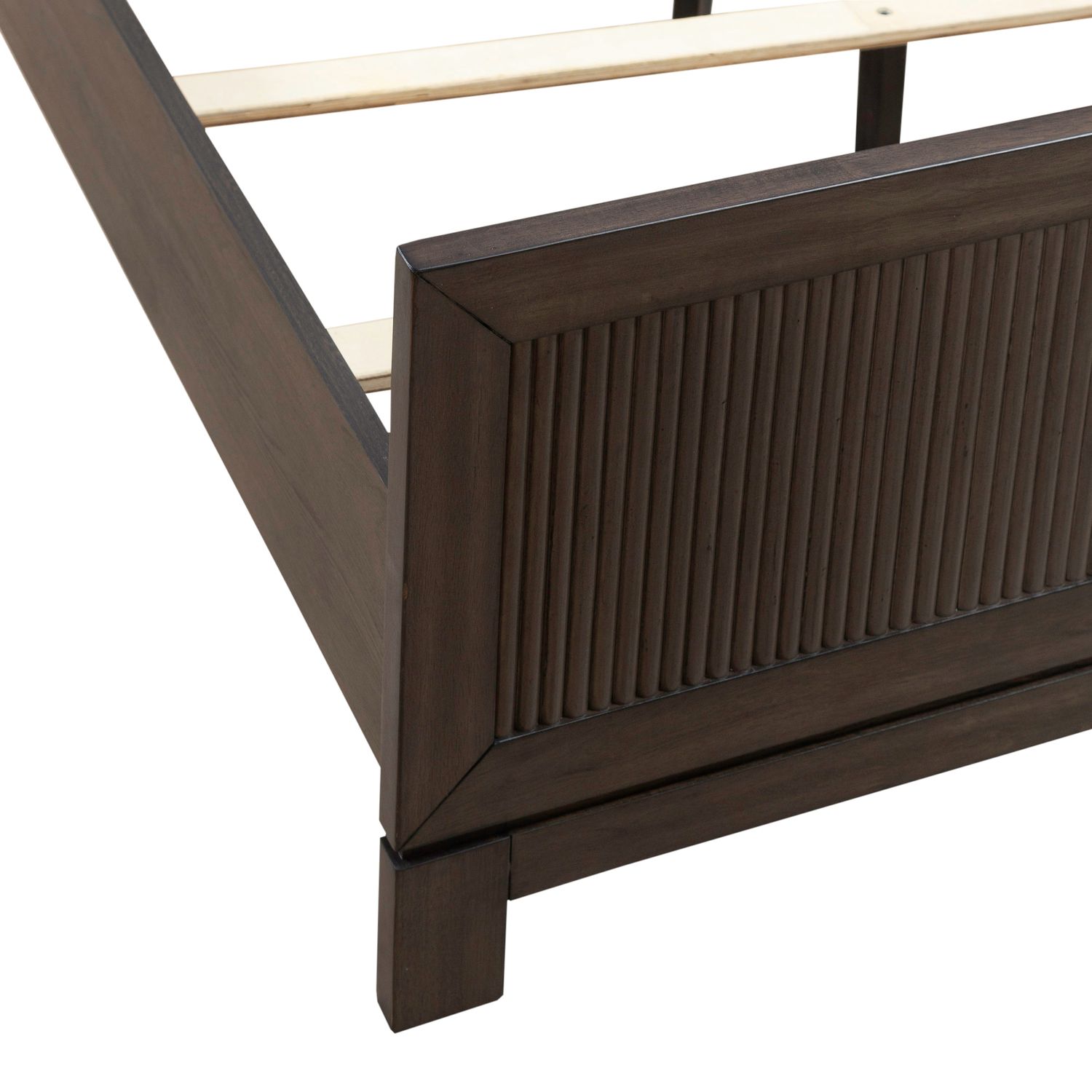 Modern Edge Upholstered Bed | Caffe Finish by Liberty