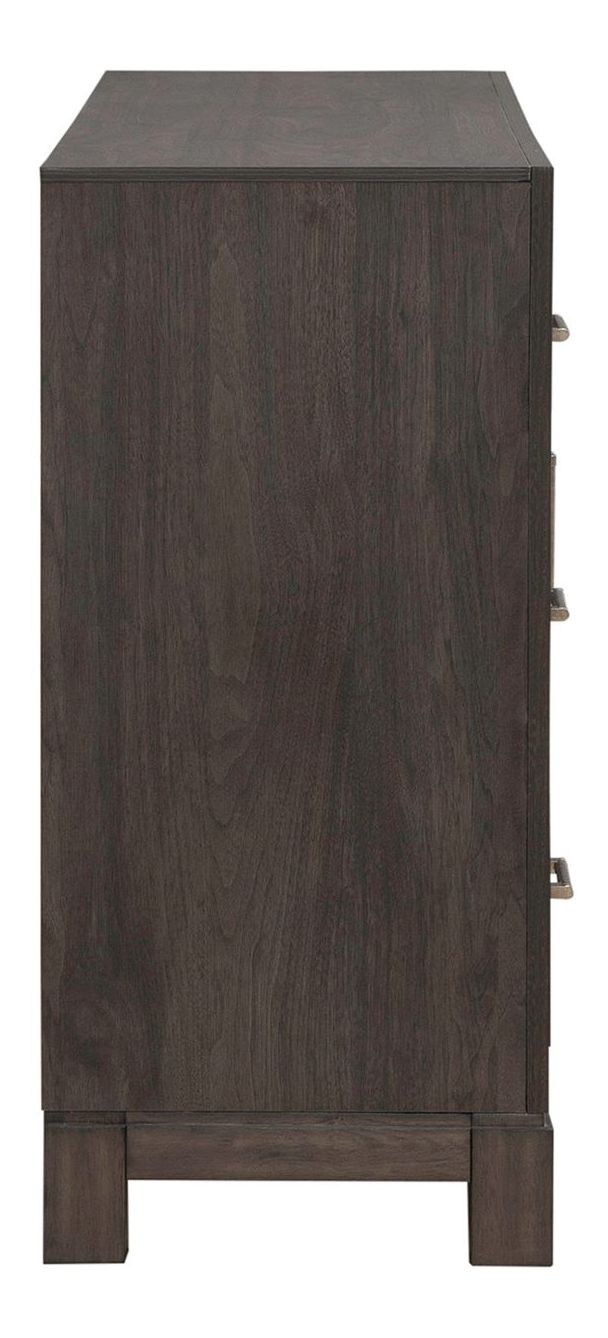 Modern Edge Upholstered Bedroom Set | Caffe Finish