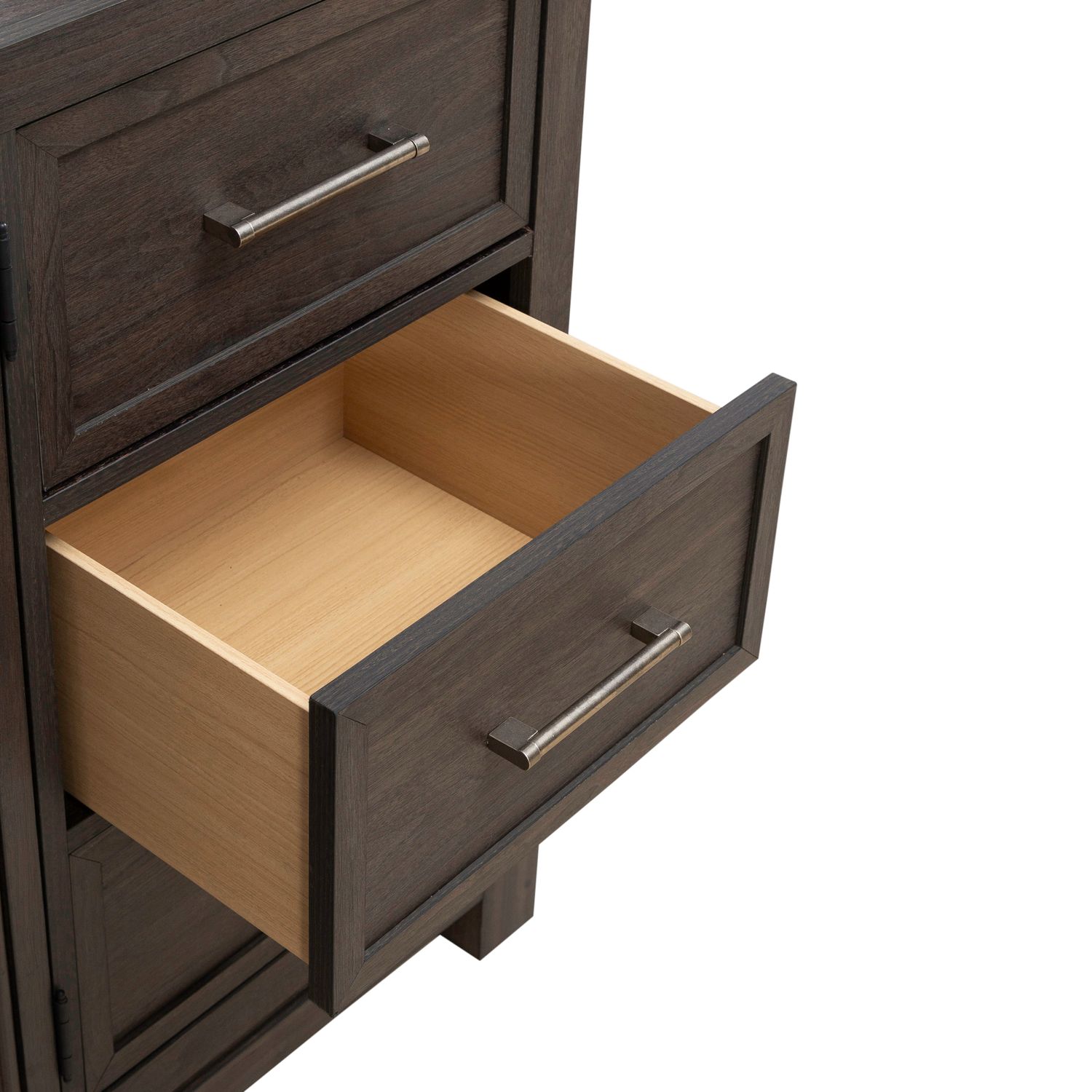 Modern Edge Upholstered Bedroom Set | Caffe Finish