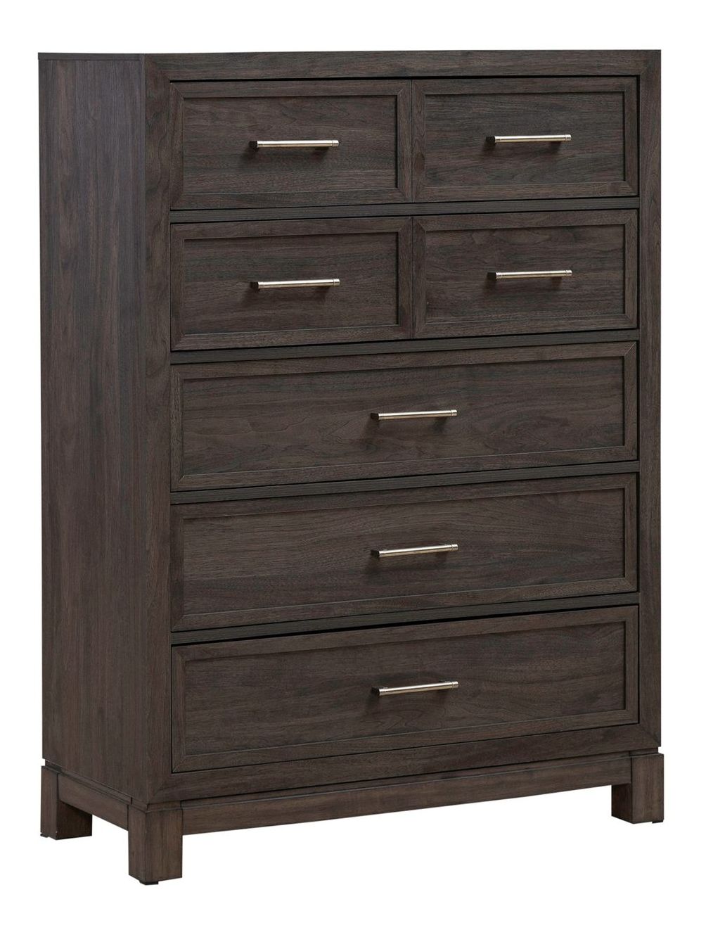 Modern Edge Upholstered Bedroom Set | Caffe Finish