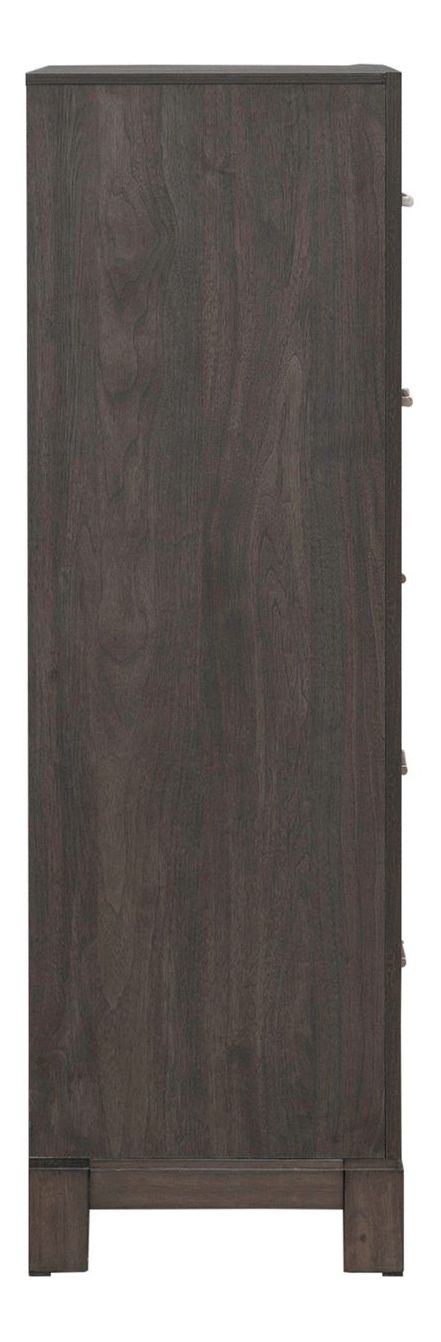 Modern Edge Upholstered Bedroom Set | Caffe Finish