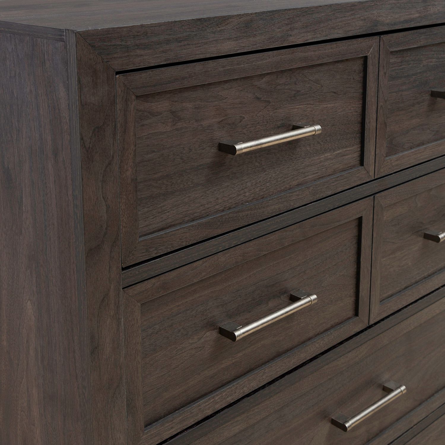 Modern Edge Upholstered Bedroom Set | Caffe Finish