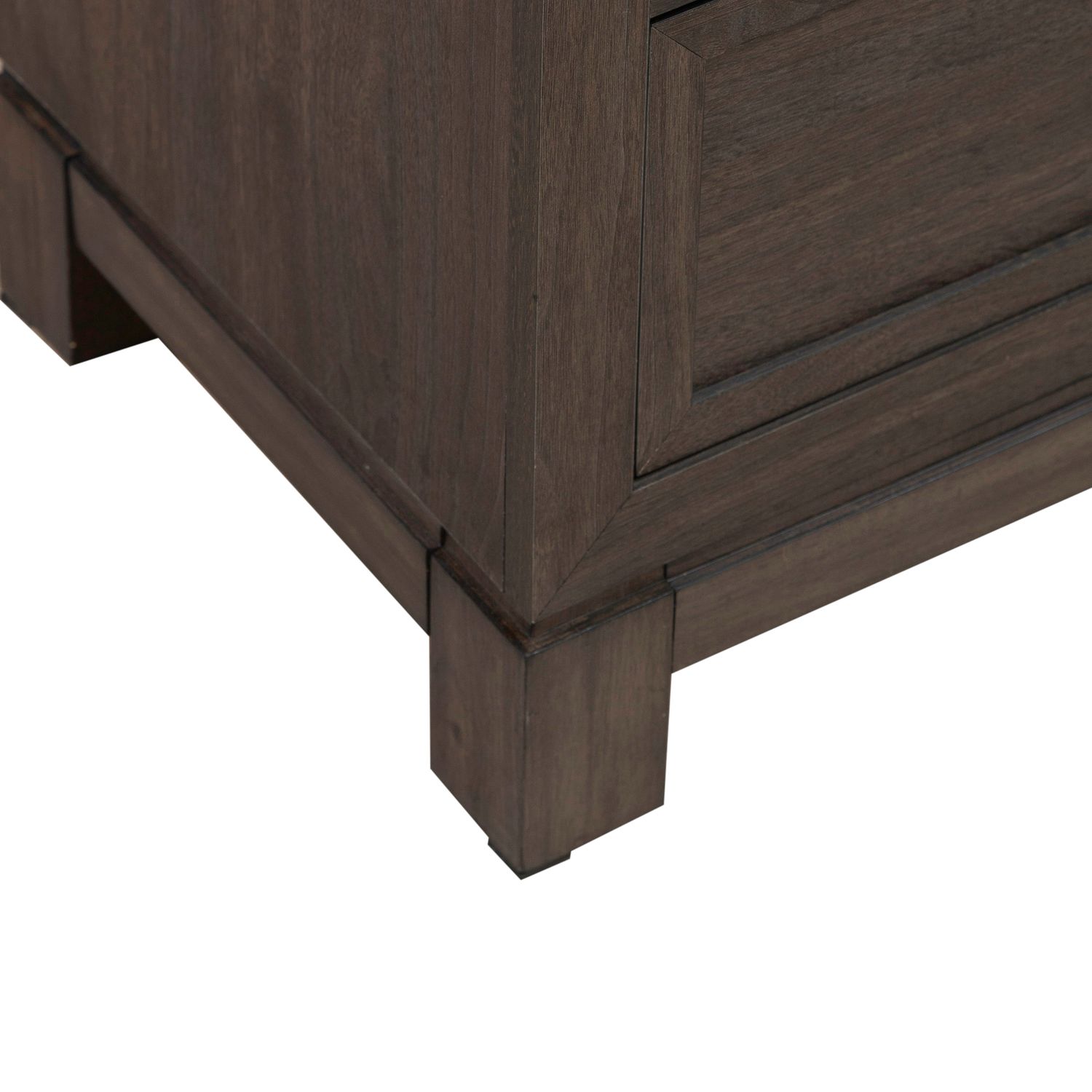Modern Edge Upholstered Bedroom Set | Caffe Finish