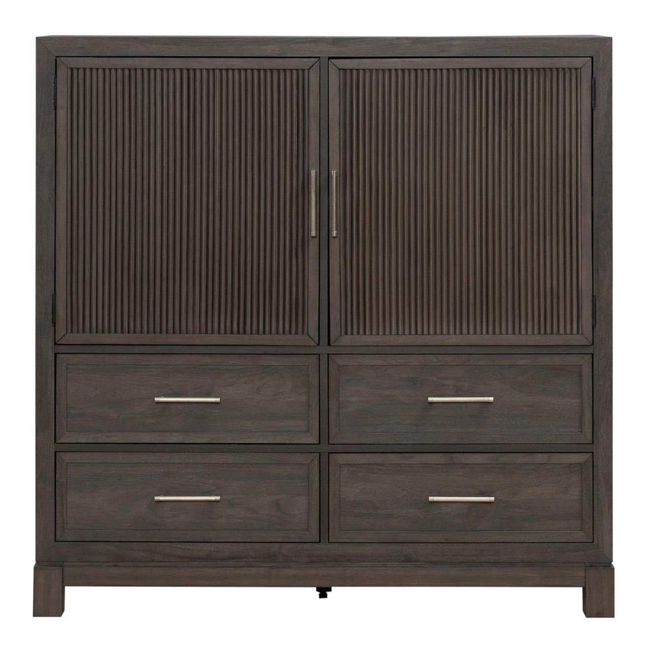 Modern Edge Upholstered Bedroom Set | Caffe Finish