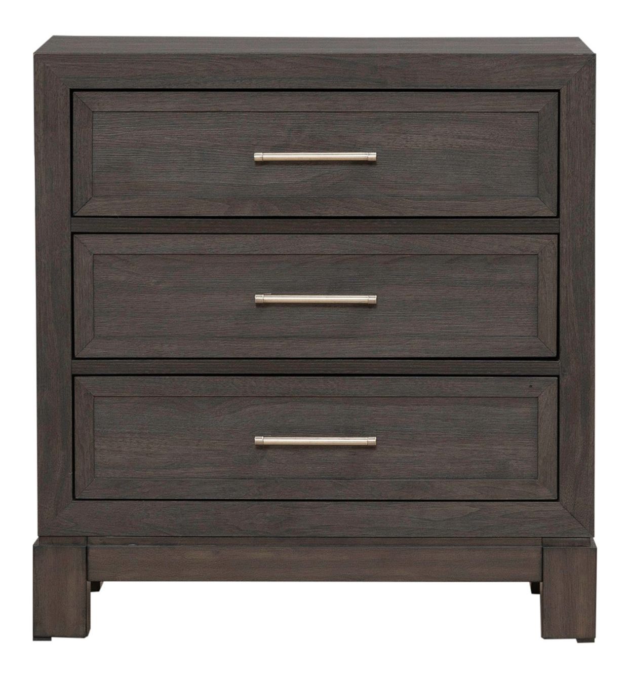 Modern Edge Upholstered Bedroom Set | Caffe Finish