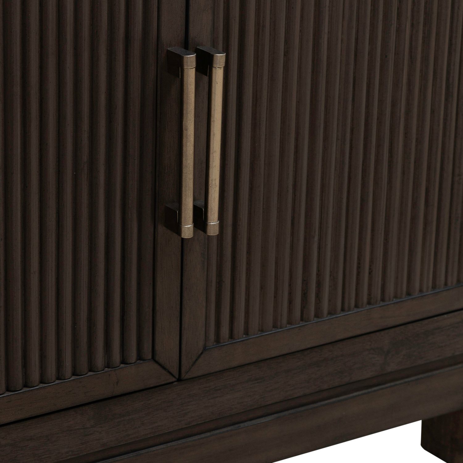 Modern Edge Wood Bedside Chest w/Charging Station & 2 Doors