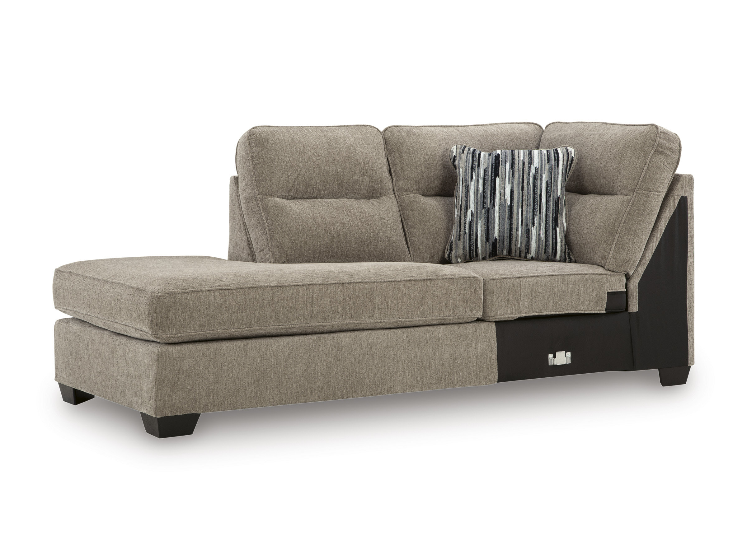 Olten L-Shaped Polyester 2-Piece Sectional with LAF Chaise