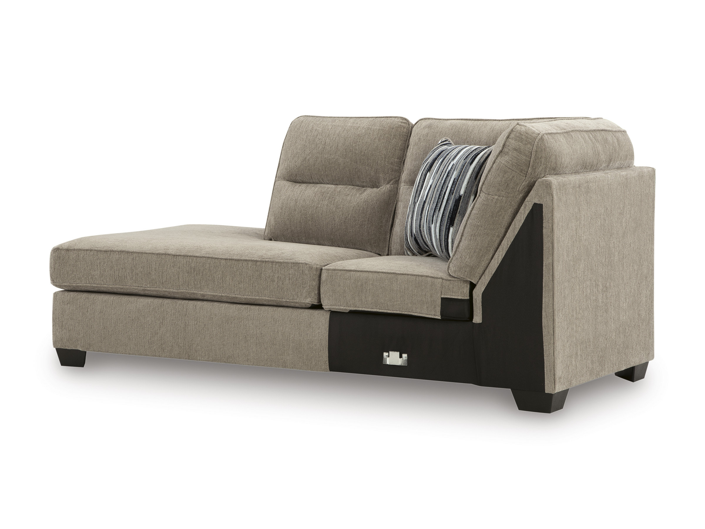 Olten L-Shaped Polyester 2-Piece Sectional with LAF Chaise