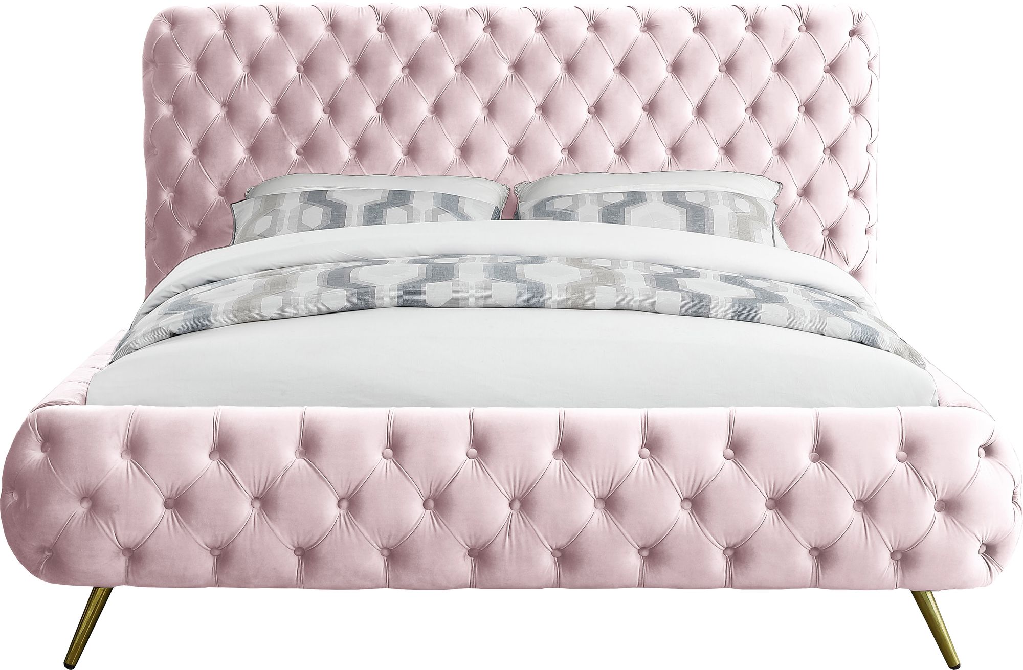 Delano Velvet King Size Bed