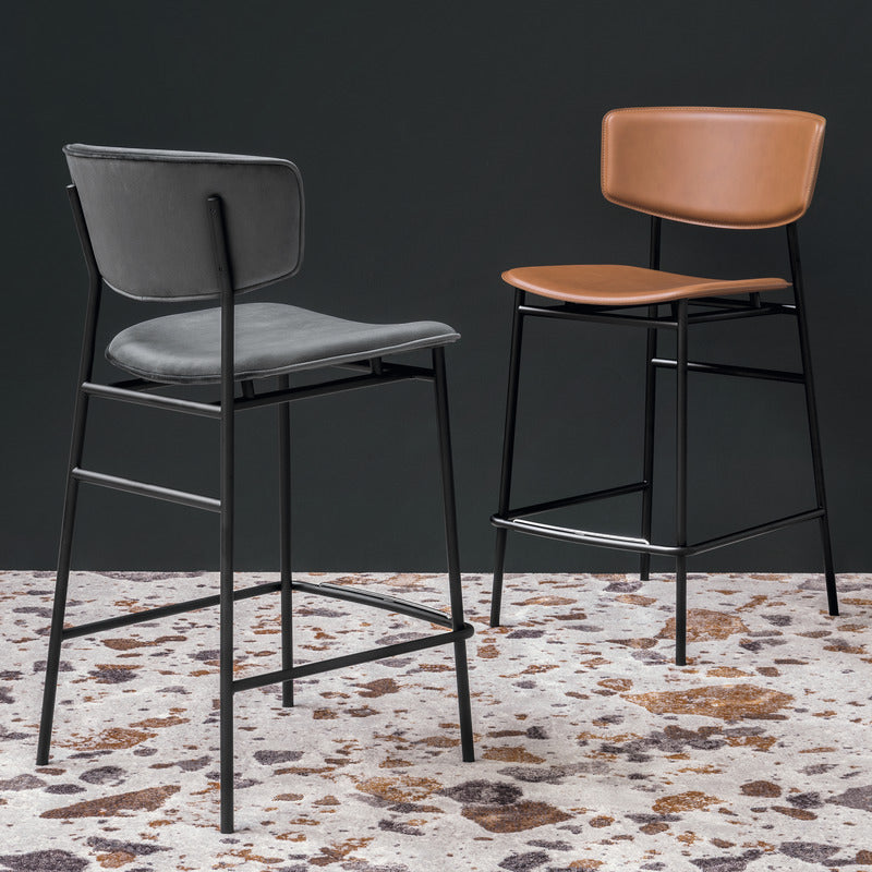 Fifties Counter Stool w/ Metal Base