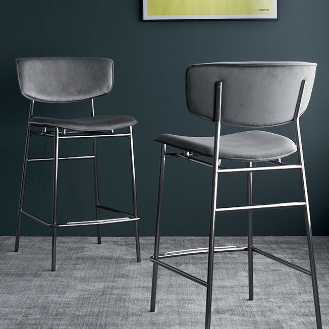 Fifties Fabric/Metal Counter Stool