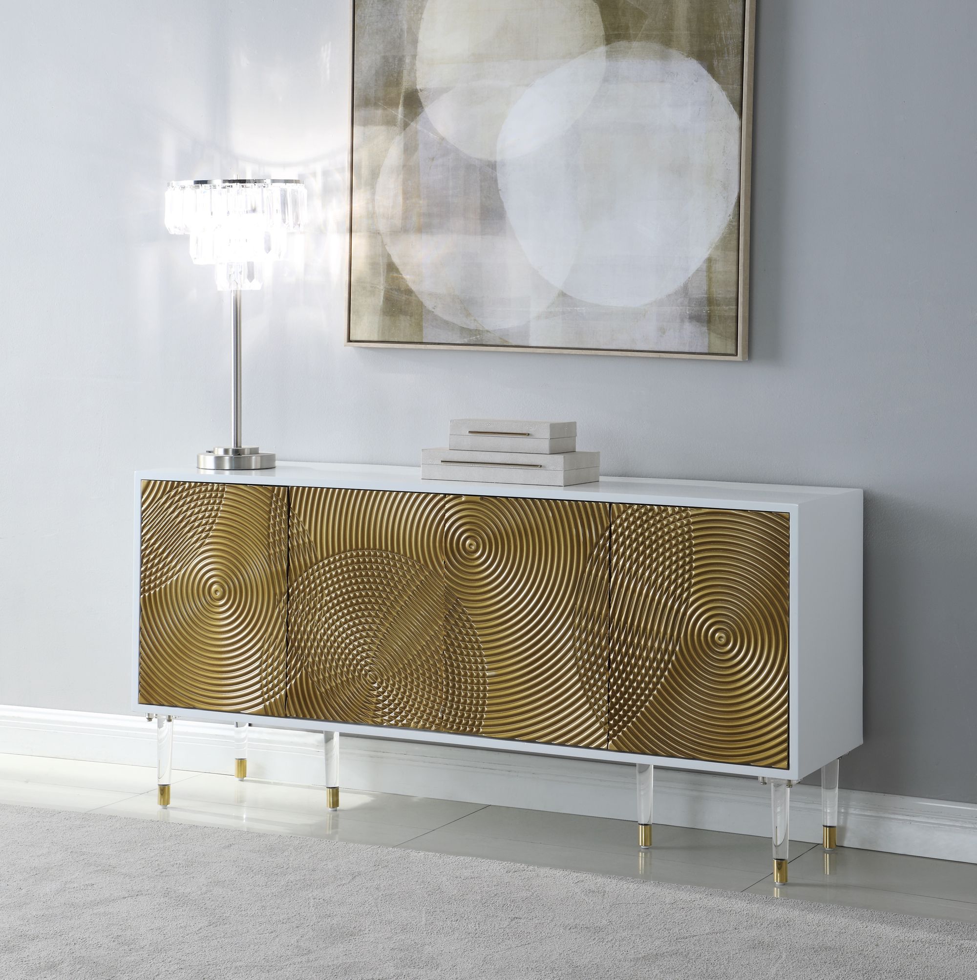 Bellissimo 4-Door Wood Veneer Sideboard