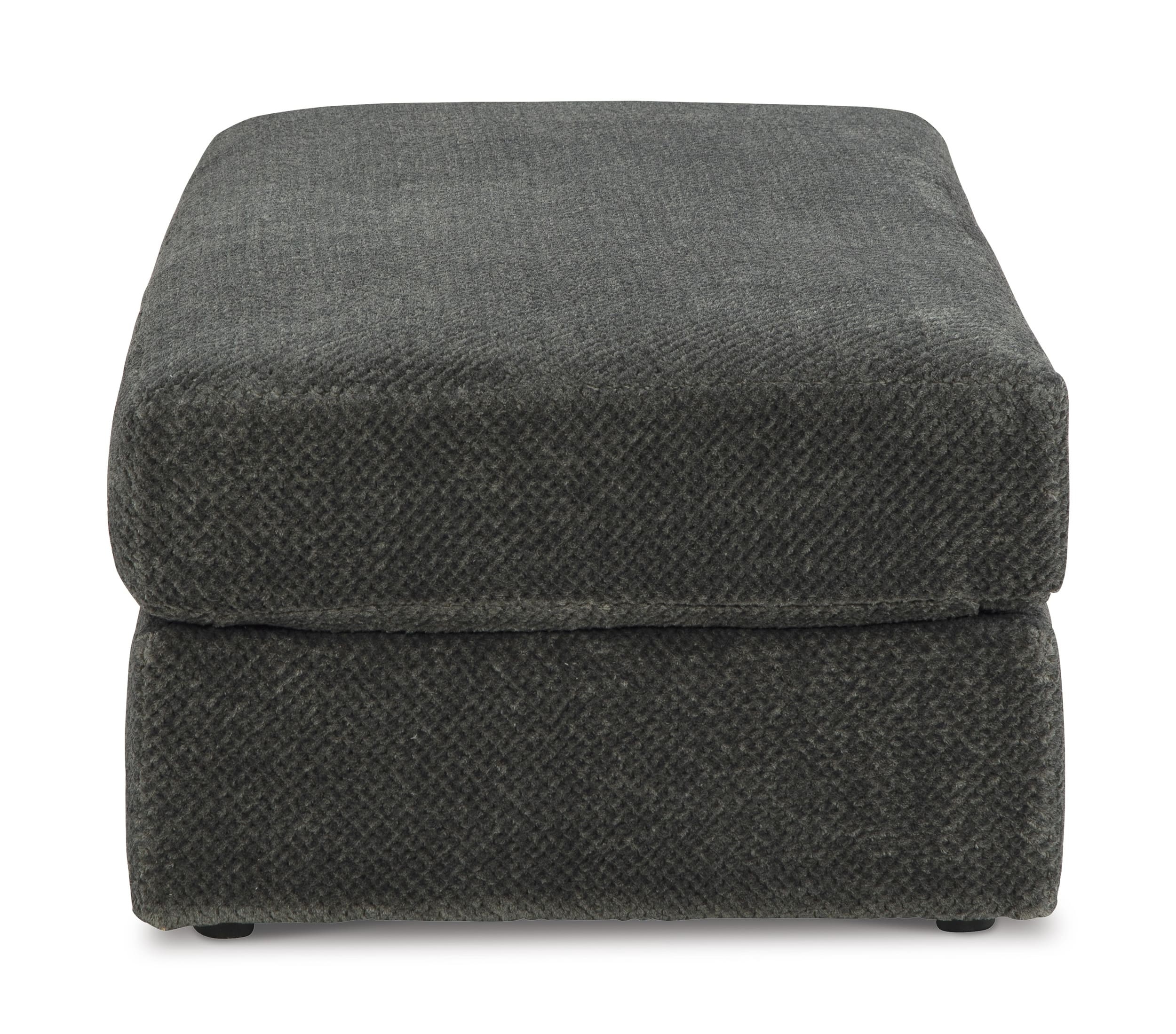 Karinne Polyester Accent Smoke Ottoman Side