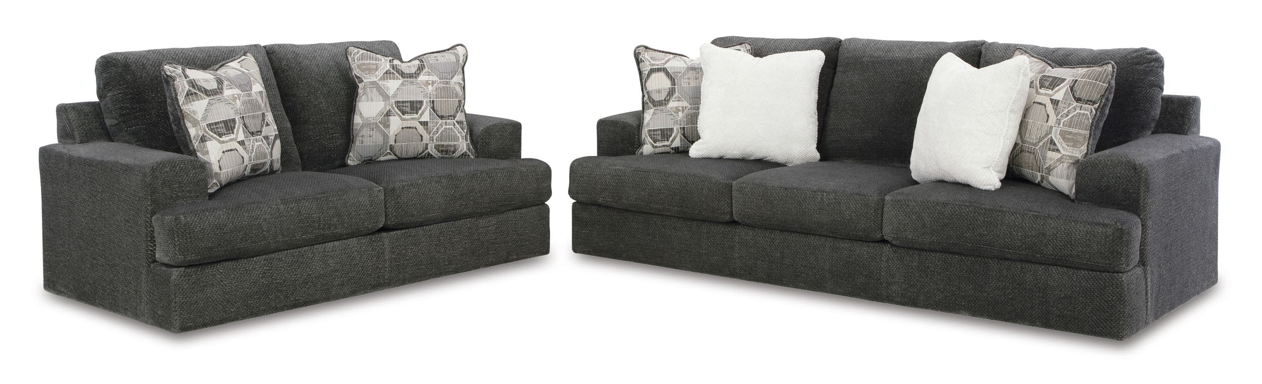 Ashley Karinne Polyester Sofa And Loveseat