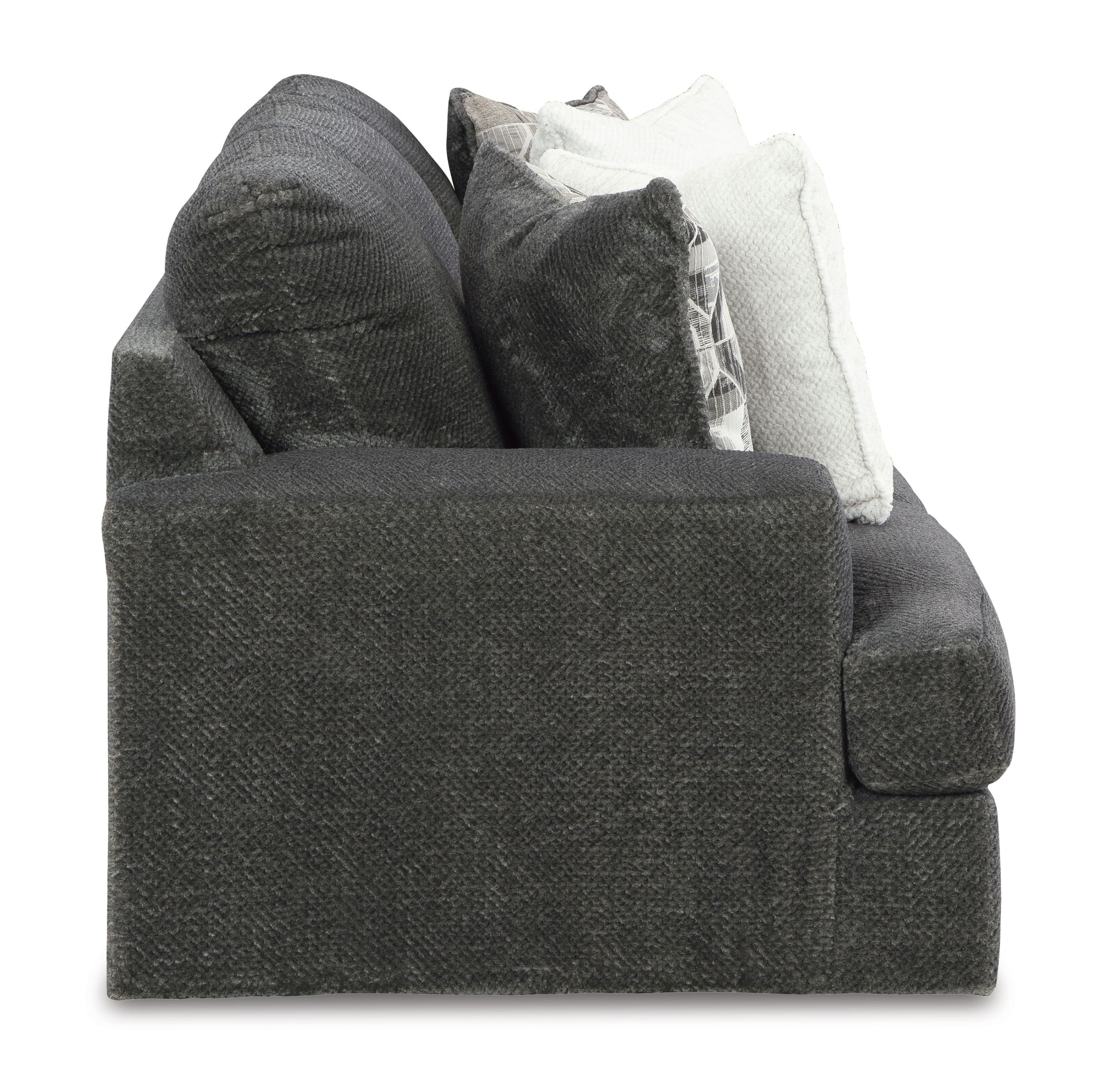 Ashley Karinne Polyester Smoke Sofa Side