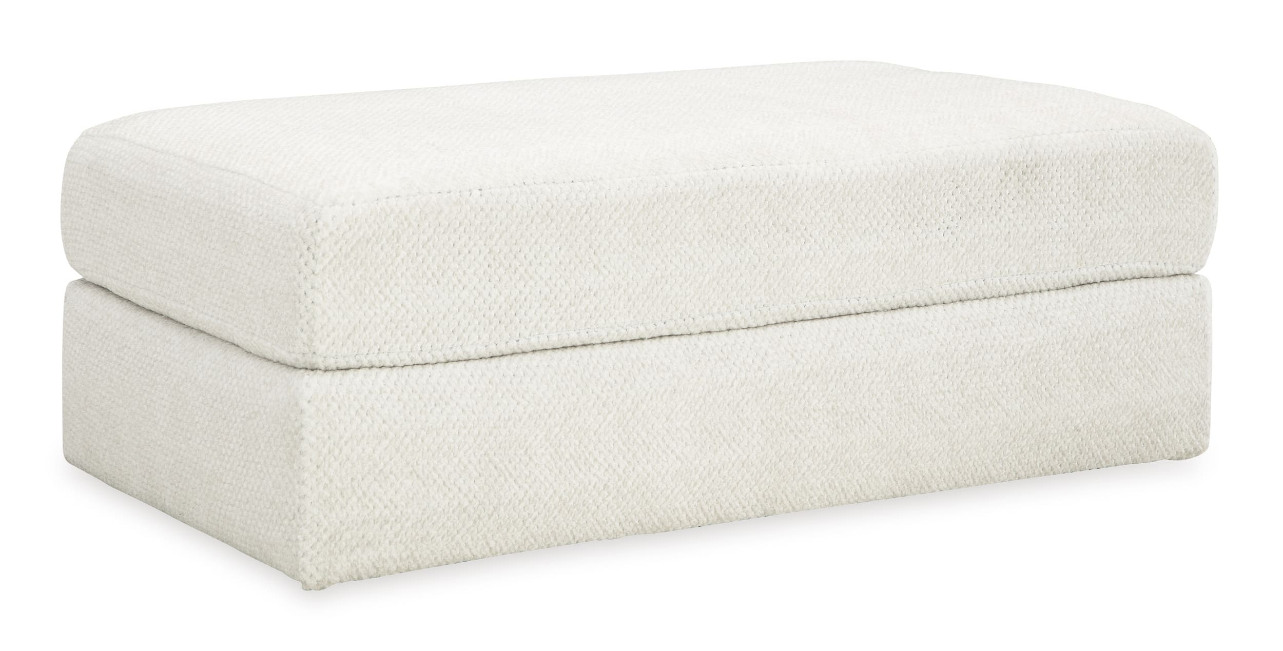 Ashley Karinne Oversized Accent Linen Ottoman