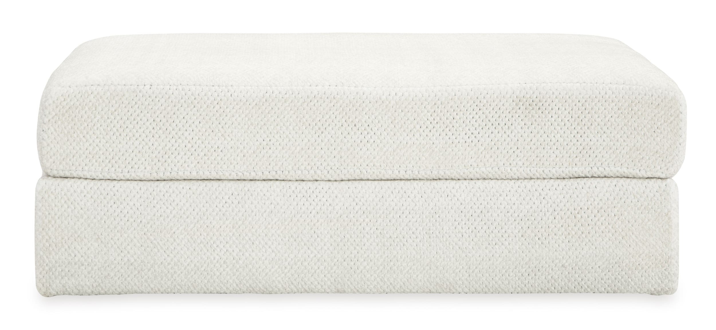 Karinne Oversized Accent Linen Ottoman by Ashley