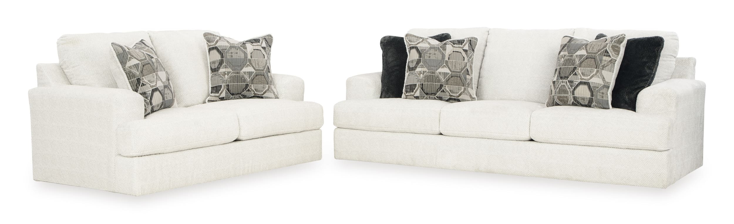 Ashley Karinne Polyester Sofa And Loveseat